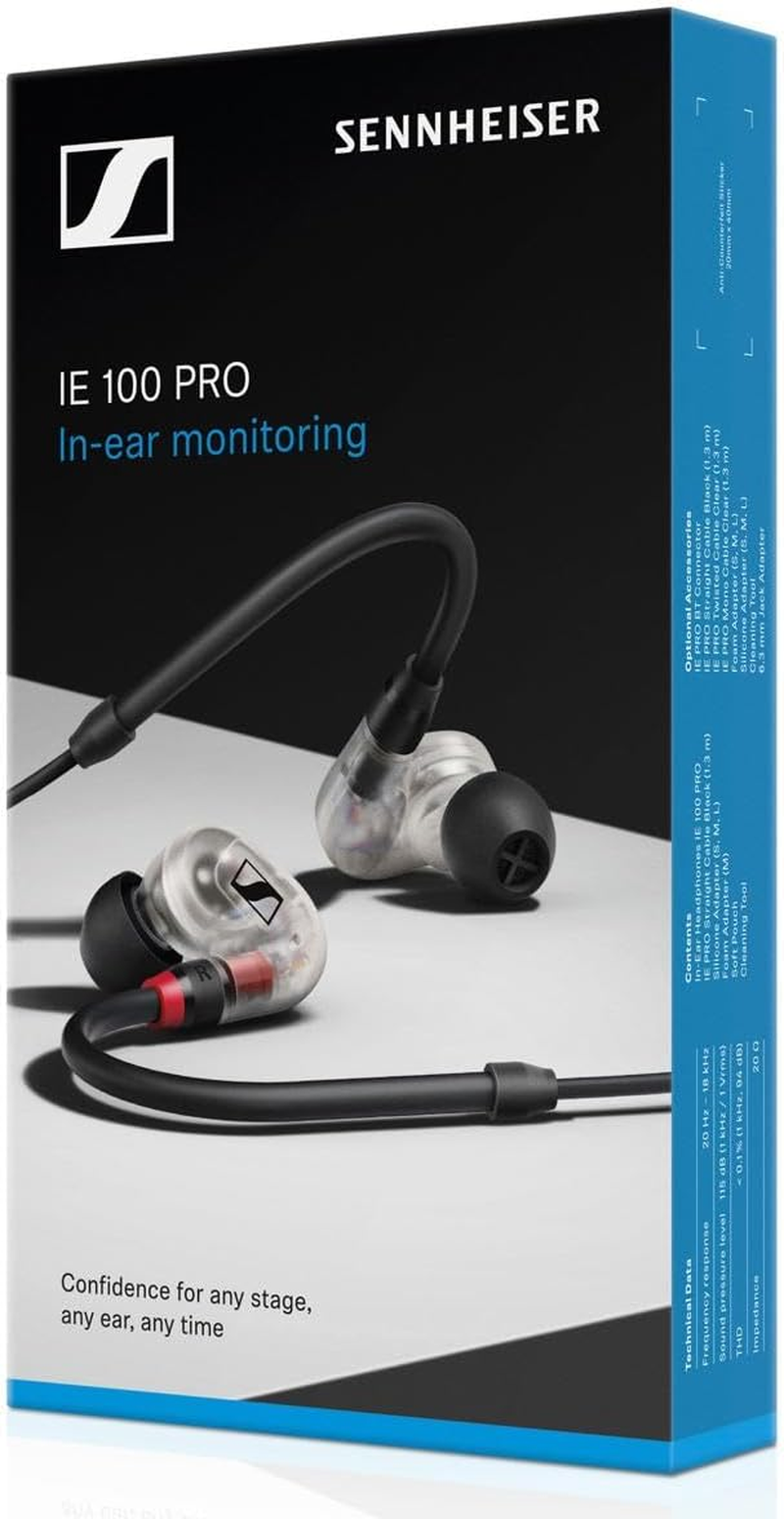 Sennheiser Professional IE 100 PRO Dynamic In-Ear Monitoring Headphones, Clear image number 2
