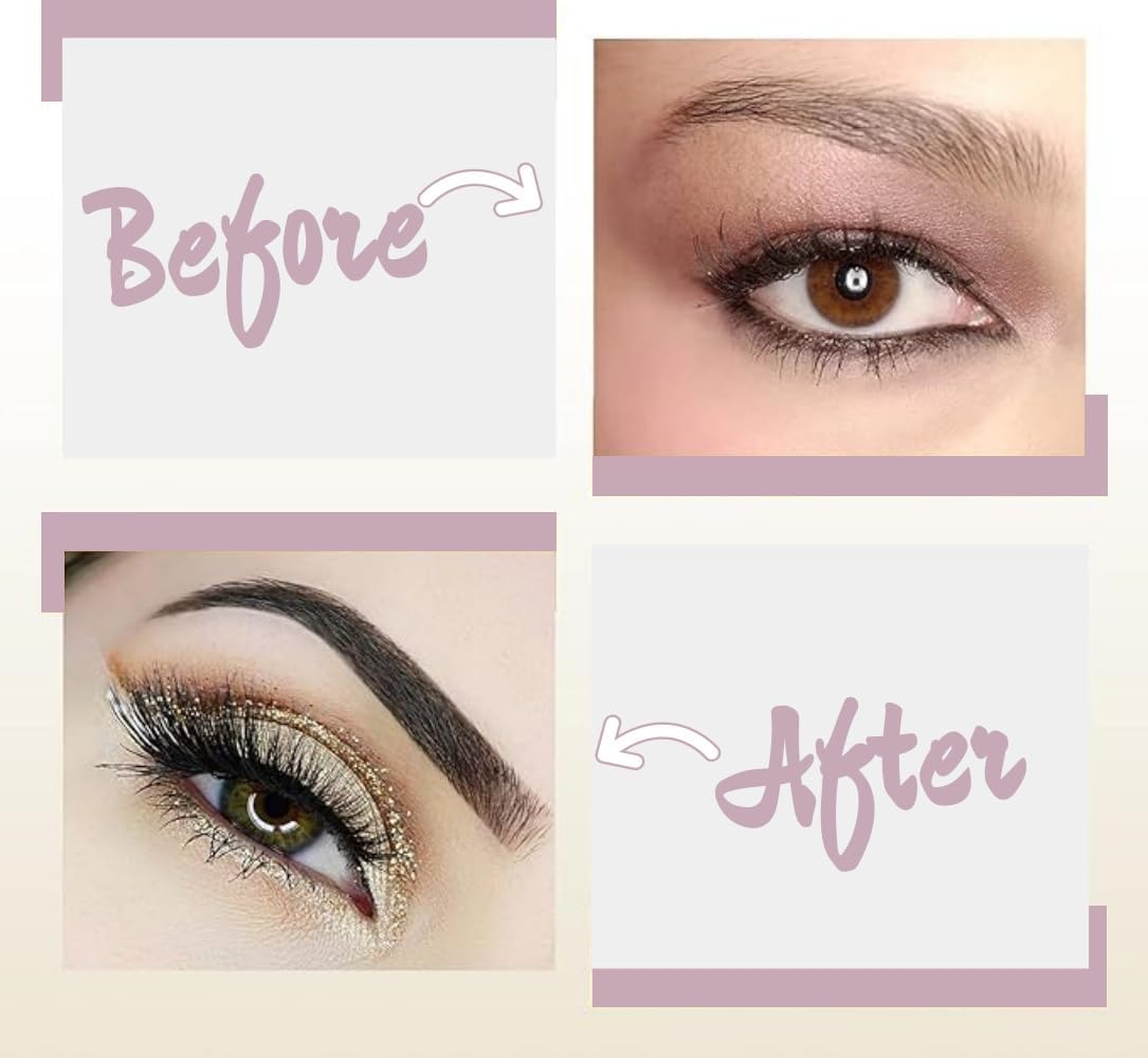 Eyebrow Stencil Kit, 8 Styles with Handle and Strap, Reusable Shaping Templates, Washable image number 4