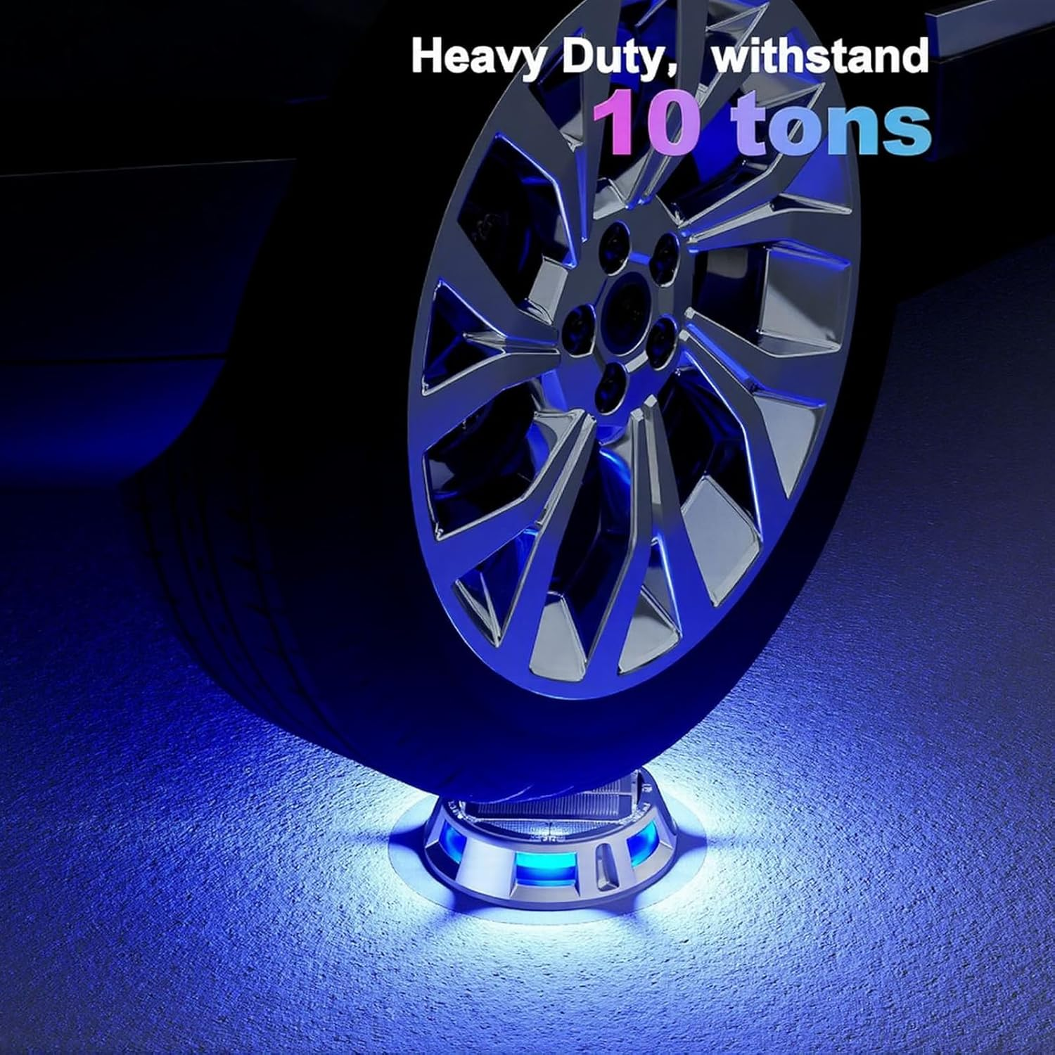 Solar Dock Lights IP68 Waterproof &ndash; 8 Color Outdoor LED Deck and Path Lights with 3 Lighting Modes,10-Ton Pressure Resistance, Long-Lasting 600Mah Battery for Garden, Steps, Driveway (2 Pack) image number 3