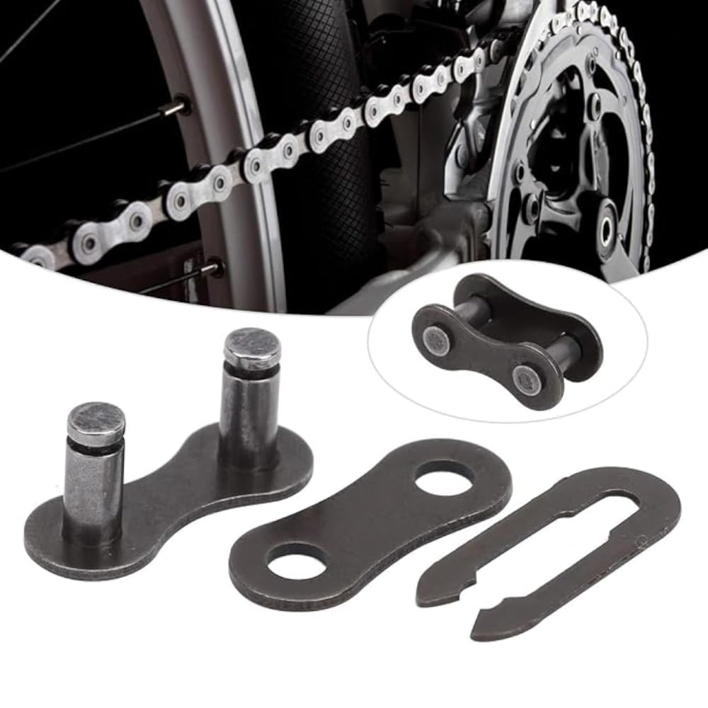 Bicycle Chain Connector Links, 30 Pack, Metal Master Links for Bike Repair, Compatible with ATV, Scooter, Karting
