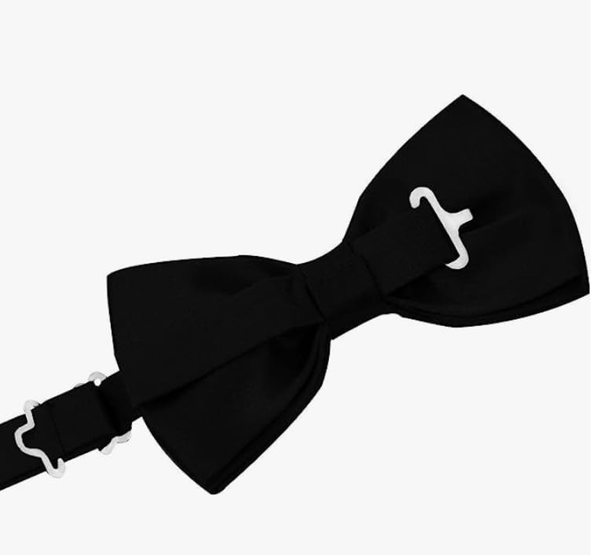 Men Suspender and Bow Tie Set, anti Slip Suspender Belt and Pre-Tied Bow Tie, Perfect for Tuxedo