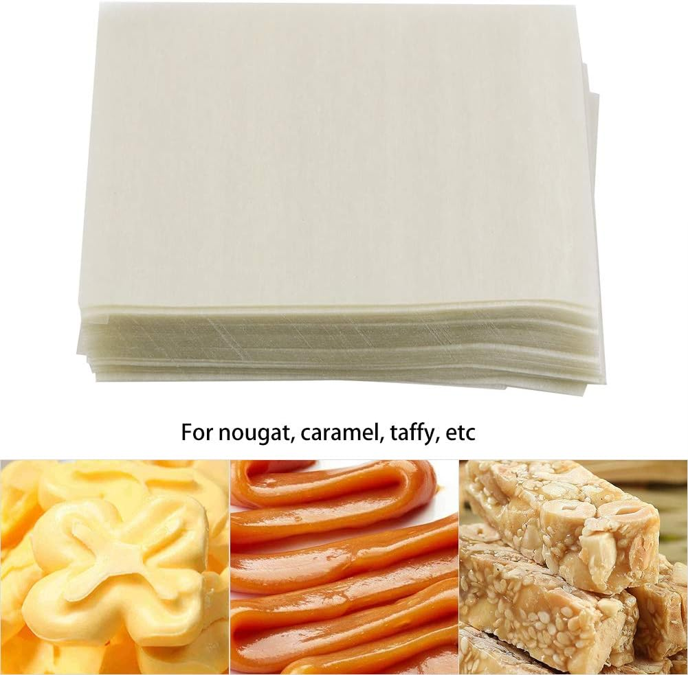 500Pcs Edible Rice Wafer Paper For, Caramel, Taffy, Inner Packaging, Good Value, Keep Candy Fresh image number 1