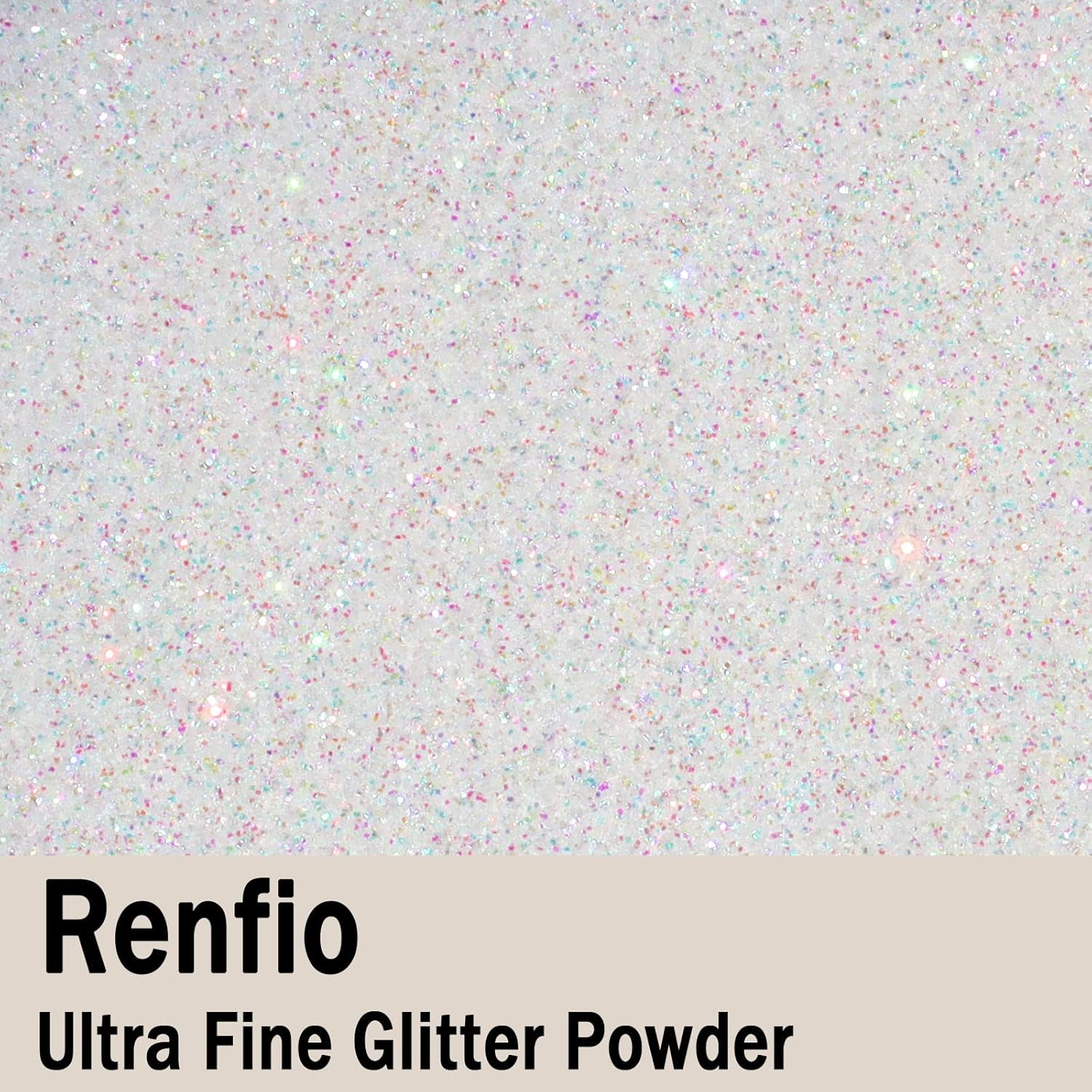 Renfio Iridescent Ultra Fine Glitter Powder Resin Supplies Glitters 1.94 Oz /55G PET Flake Crafts Sequins 1/128" Epoxy Chips for Christmas Decorations, Epoxy Resin, Snow Globe Tumblers - Dream Rainbow - Amethyst image number 2