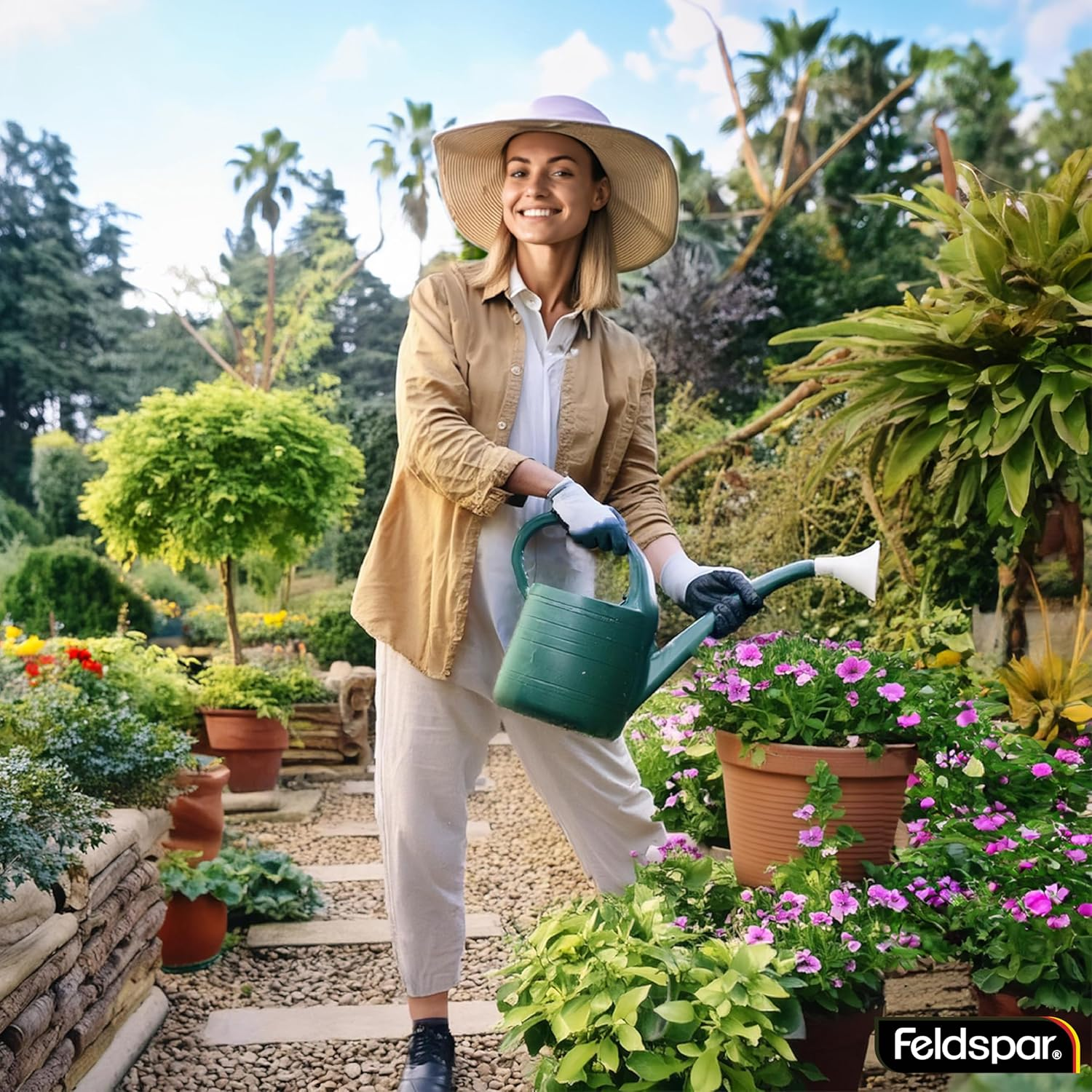 Feldspar Garden Mini Hose Reel 5-Pieces Set, 10 Meter Length image number 2