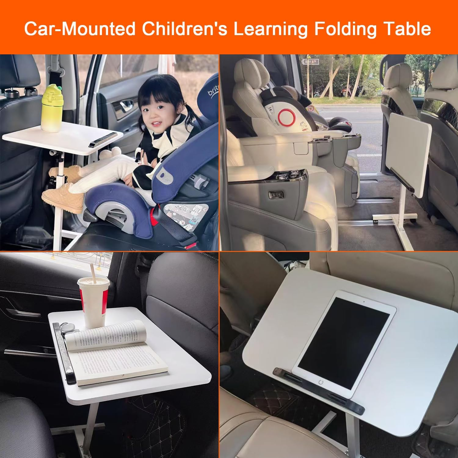 Mobile Overbed with Wheels, Height Adjustable Laptop Table with Shelf, Portable Home Office Desk Mobile Laptop Computer Standing Desk Cart with Tray for Work Study Reading image number 3