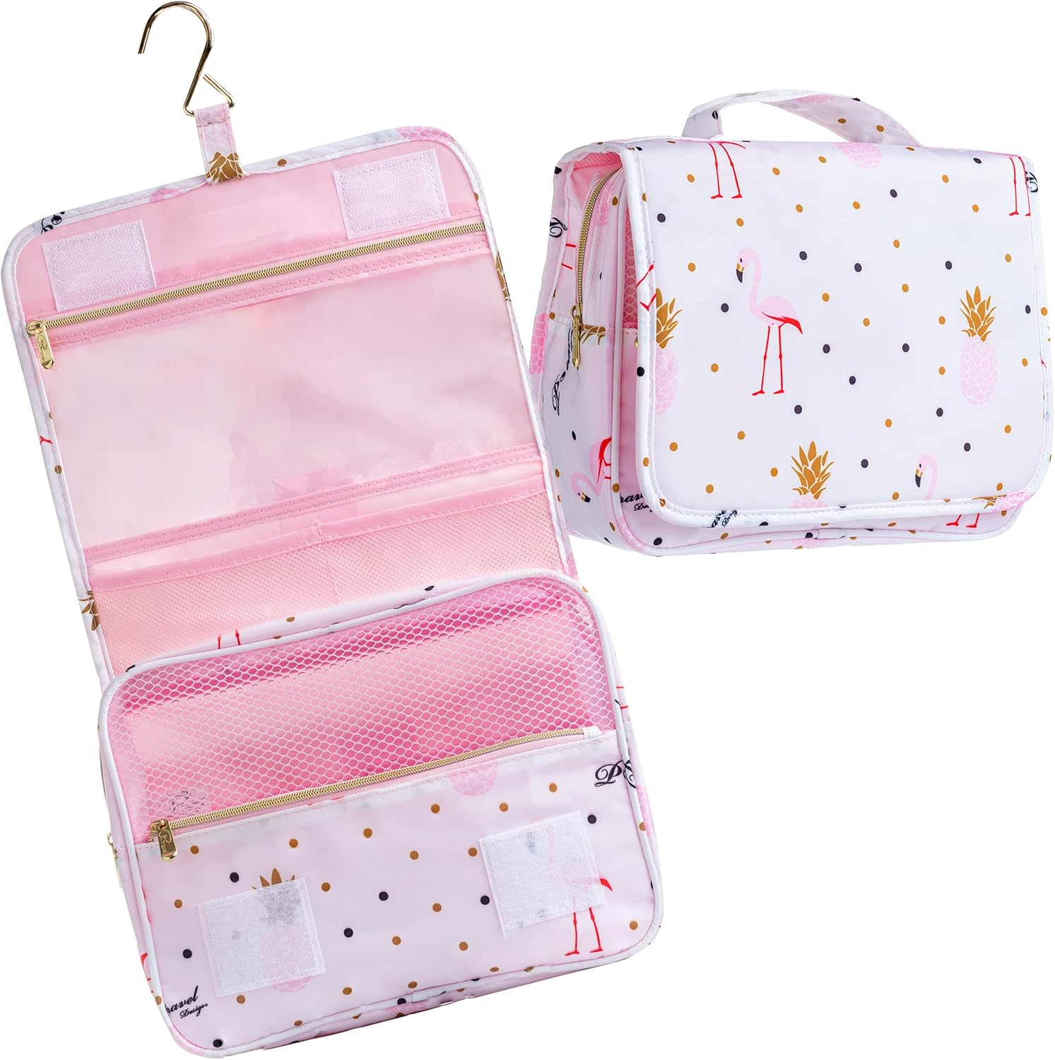 Toiletry Bag for Cosmetics Makeup Hair Accessories and Toiletries Travel Water Resistant Hook to Hang on a Door 5 Different Compartments from Paton Travel Australia