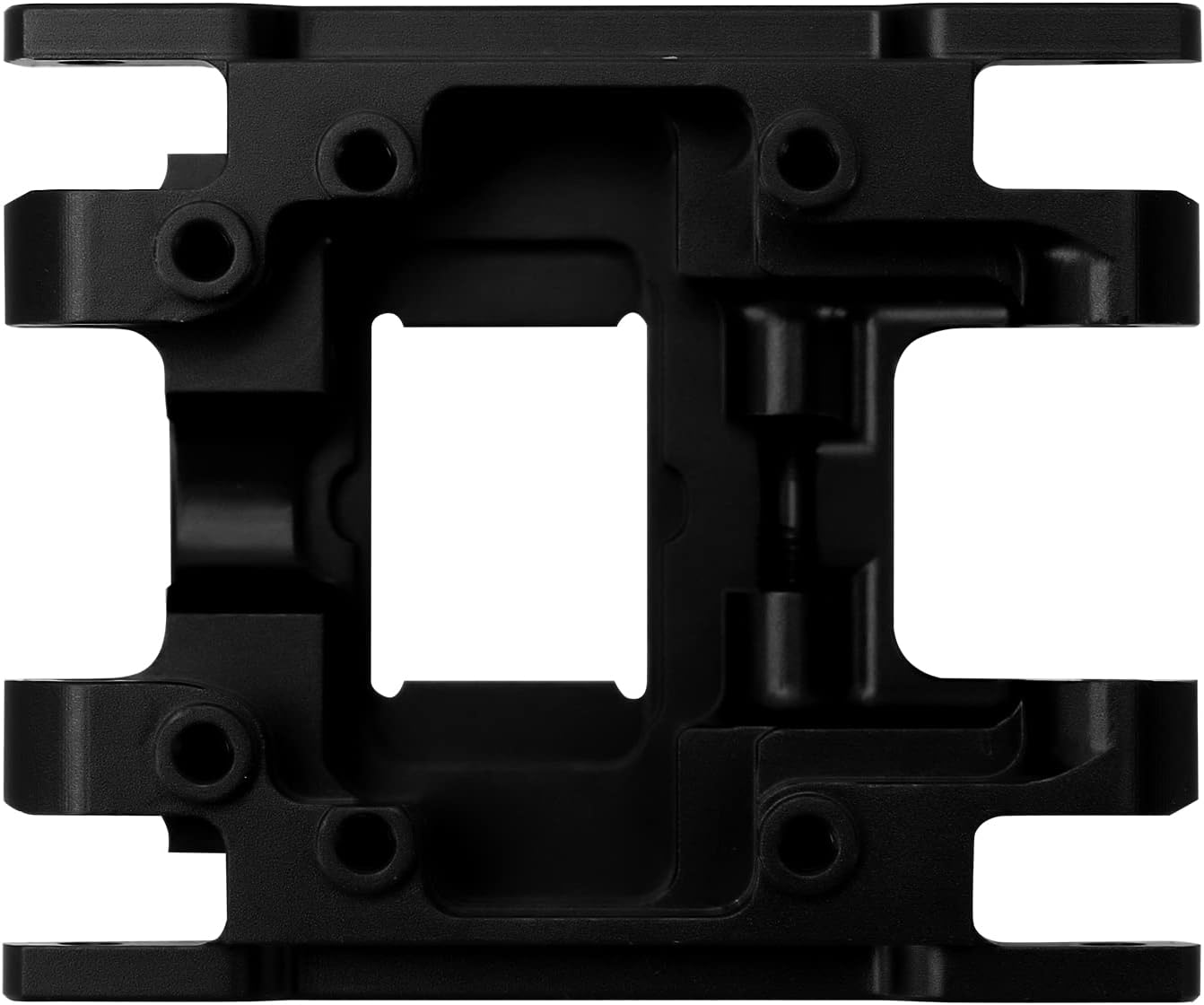 INJORA Skid Plate CNC Aliuminum Transmission Mount for TRX4M 1/18 RC Crawler Car Upgrade Parts, 16G(Black) image number 5
