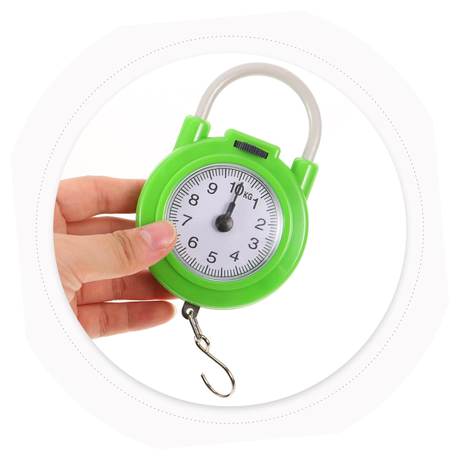 GETAJGHSD Portable Travel Suitcase Scale Manual Spring Luggage Weight Scale with Hook Small Lightweight Plastic Metal for Home and Travel Use image number 4