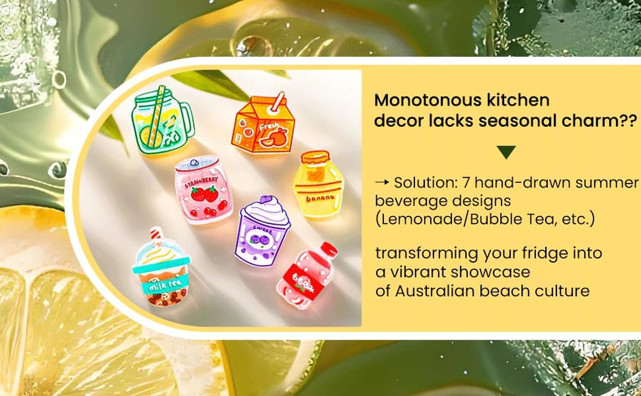 Myrtle 14-Pack Heavy Duty Fridgemagnets for Whiteboards,Lockerskitchens-Decorative Acrylicmagnetic Stickers with Vibrant(Office，Garage，Homepatternsdecor) image number 4