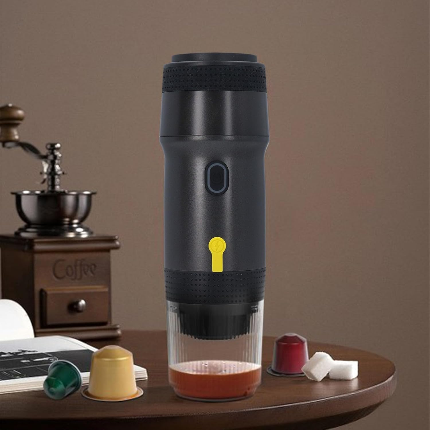 3-In-1 Electric Espresso Machine Portable - 20Bar Capsules Ground Coffee Extraction, Fast Heating Electric Coffee Machine with USB & Vehicle for Travel image number 5