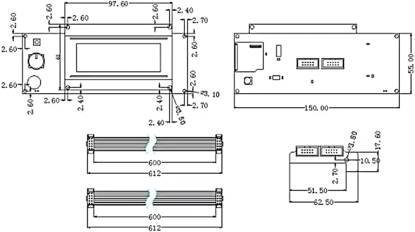 LCD 2004 Display Screen Controller Module 3D Printer Smart Controller for Ramps 1.4 LCD 2004 3D Printer Parts Accessories (LCD2004 Display Control Module) image number 1