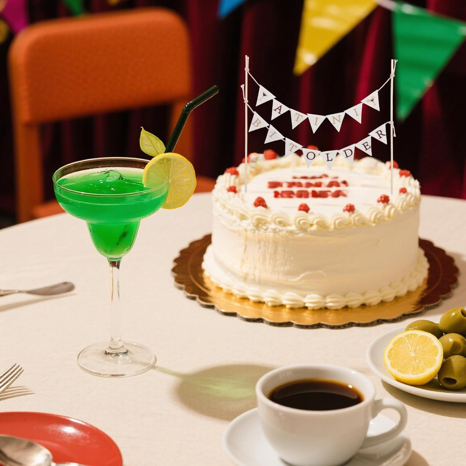 Lasuroa a Tiny Bit Older Cake Topper, Espresso Martini Cake Decorations for Birthday Bachelorette Bridal Shower & Tiny Bar Themed Party Supplies image number 5