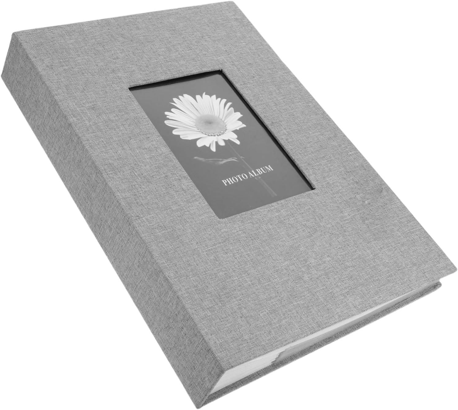 Linen Cover Photo Album Book for Family Memories User Friendly Insert Pockets Elegant Design for Weddings Anniversaries Moments Rustic Scrapbook Album for Photos