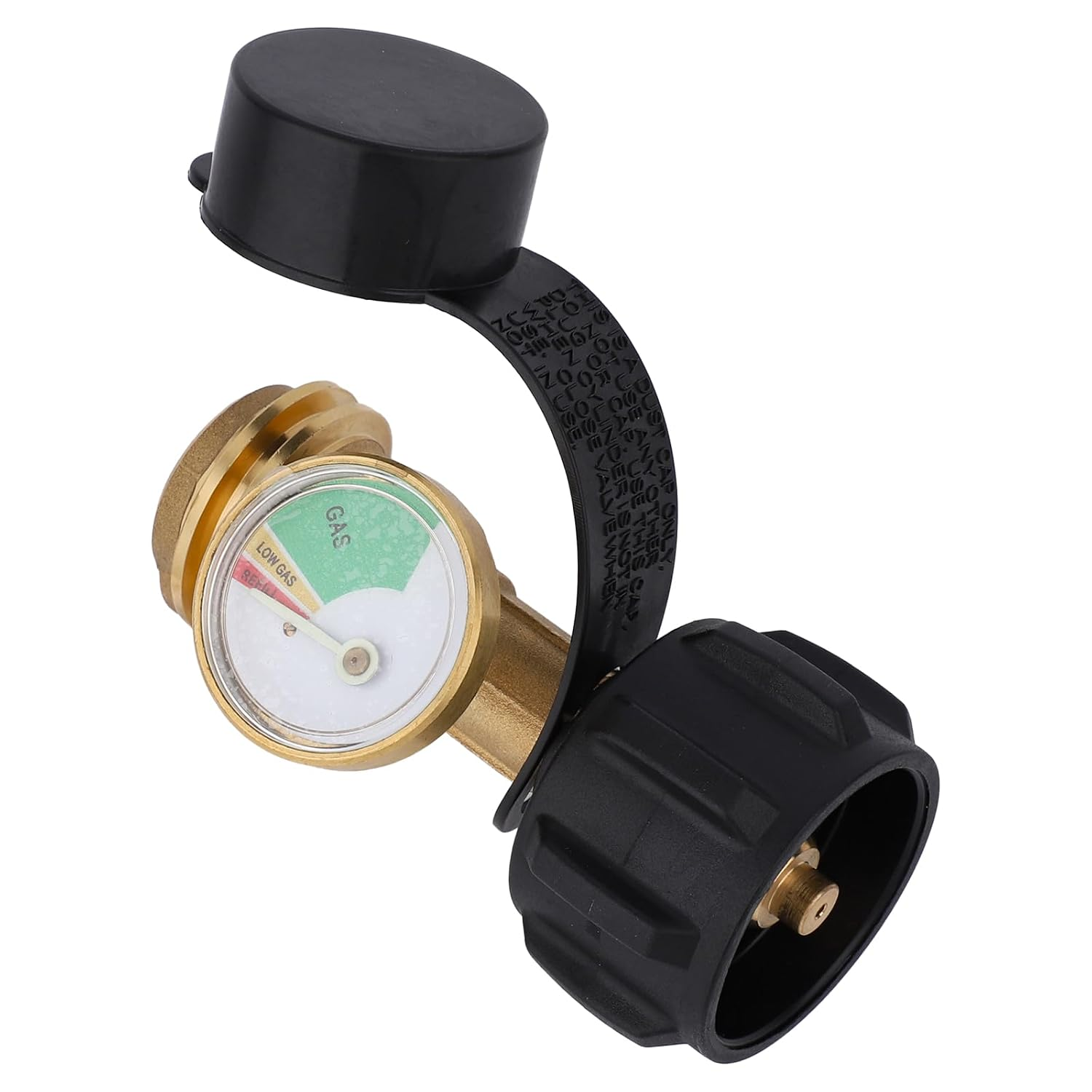 Propane Tank Gauge Level Indicator for 5-40Lb LP Tanks, Universal Propane Gauge Color-Coded Leak Detector Gas Pressure Meter with Qcc1/Type 1 Connection for BBQ Grill RV Heater Camping image number 4