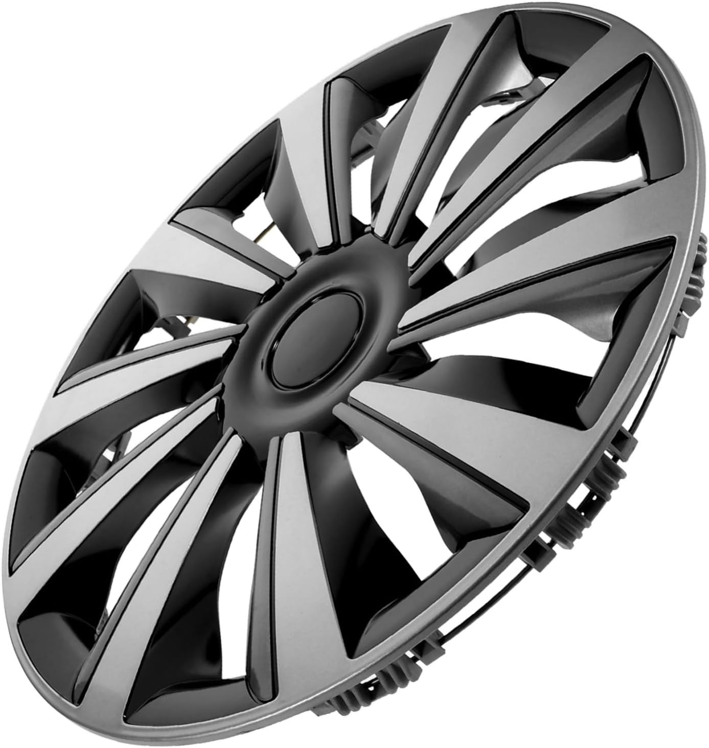 CIYODO Wheel Center Hub Covers Silver Grey Stylish Car Wheel Hubcap Protector and Easy Installation Enhances Vehicle Aesthetics and Durability image number 2