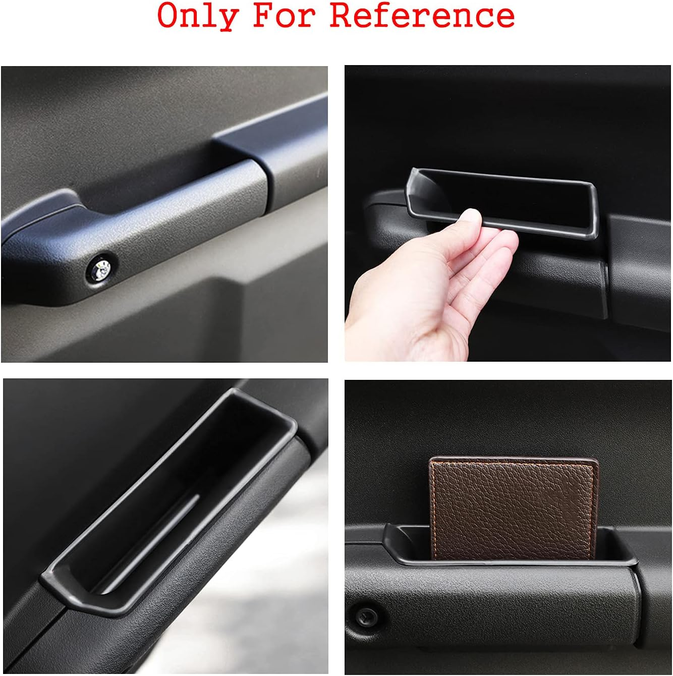 AUTOXBERT Door Side Storage Box for Suzuki Jimny 2019-2023 JB64 JB74 Accessories Interior Accessories Door Organizer Handle Pocket Phone Holder 2 Pack Black image number 1
