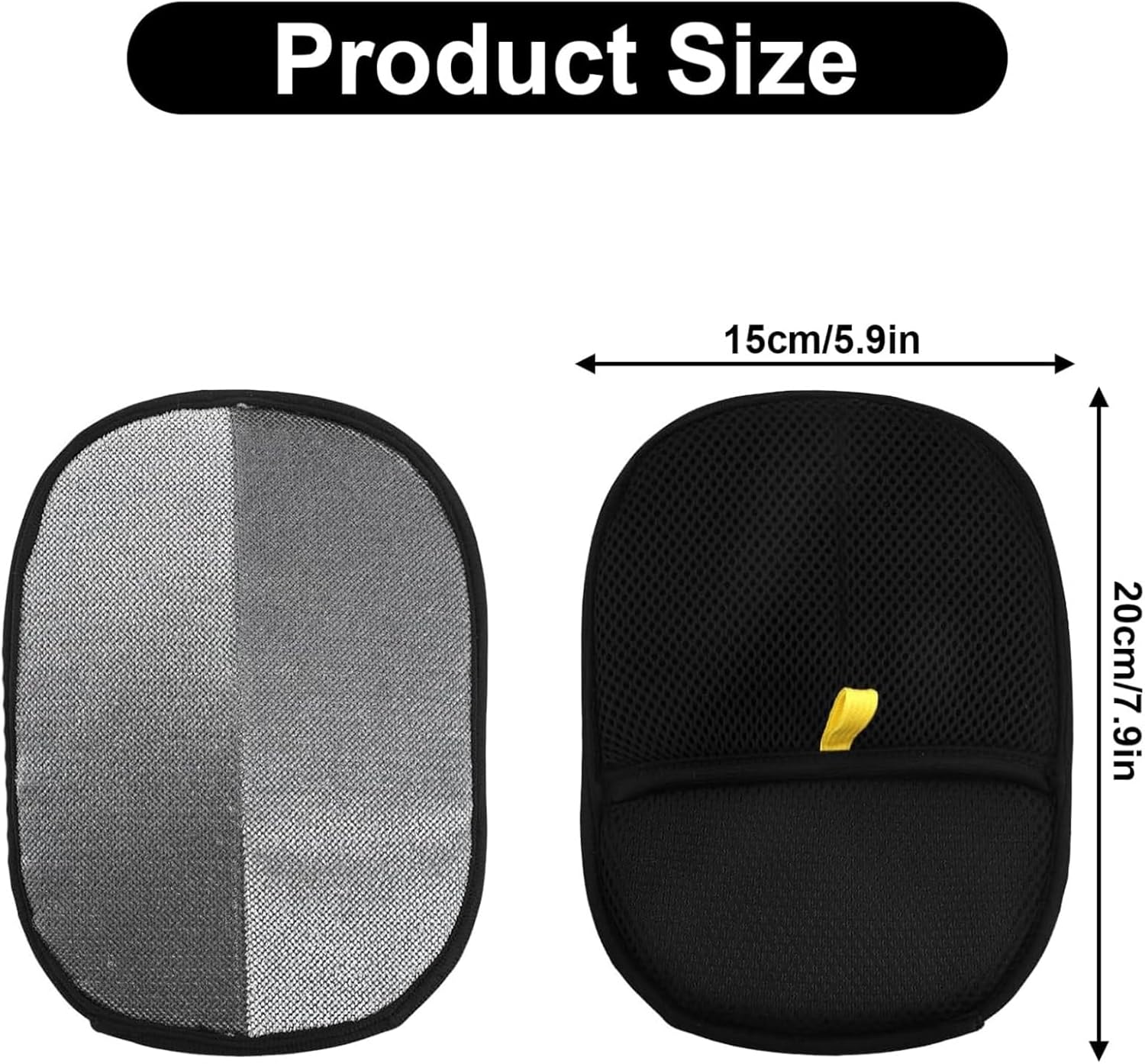 2 Set Pet Hair Remover Glove, Double Sided Cat Dog Silicone Grooming Mitt, Washable & Reusable Electrostatic Fur Removal Glove for Sofa, Carpet,Clothing, Car & Home Cleaning image number 2