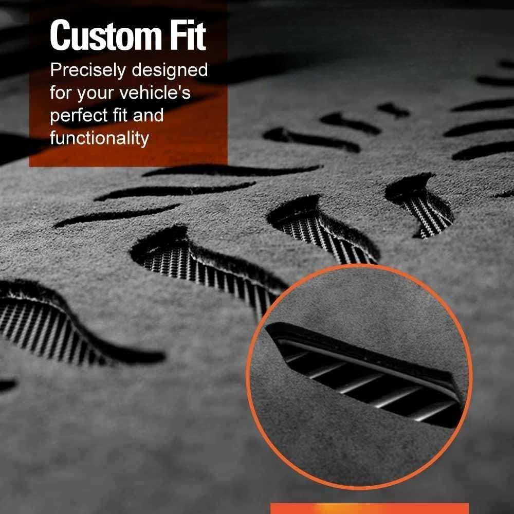 Dash Mat Non-Slip Pad Cover Fit for Toyota Prado 250 Series 2024-2025 Interior Accessories image number 3