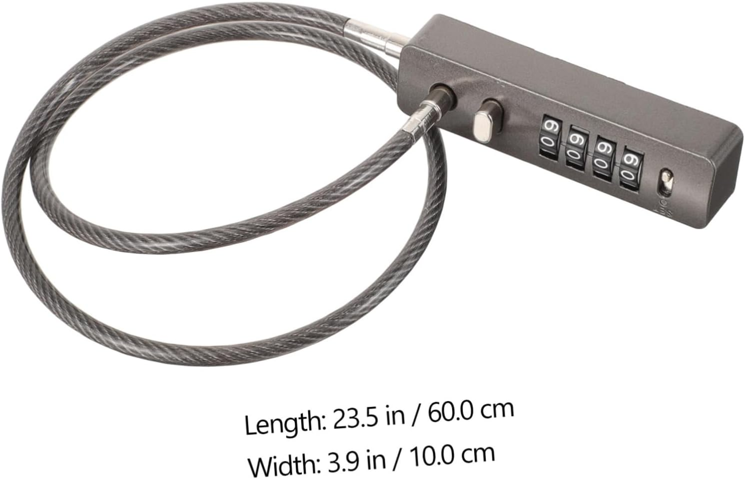 SEWACC Combination Cable Lock 4-Digit Password Bicycle Cable Lock for Bike Helmets Backpacks Travel Luggage and Fridge Use image number 3