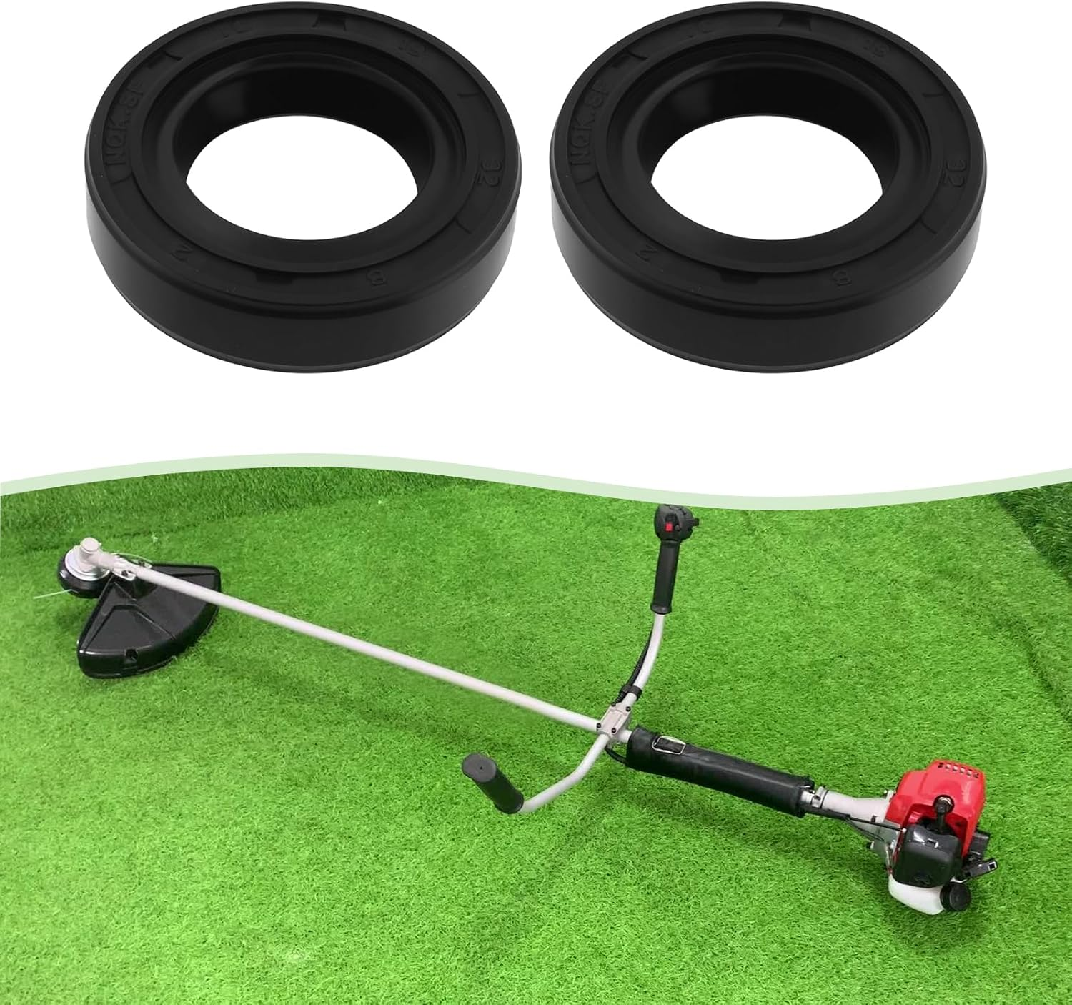 SING F LTD 4 Pcs Axle Oil Seal 19X32X8Mm Compatible with Tuff Torq K55B K46F K46 T40 Compatible with Husqvarna 583349301 535402837 image number 4