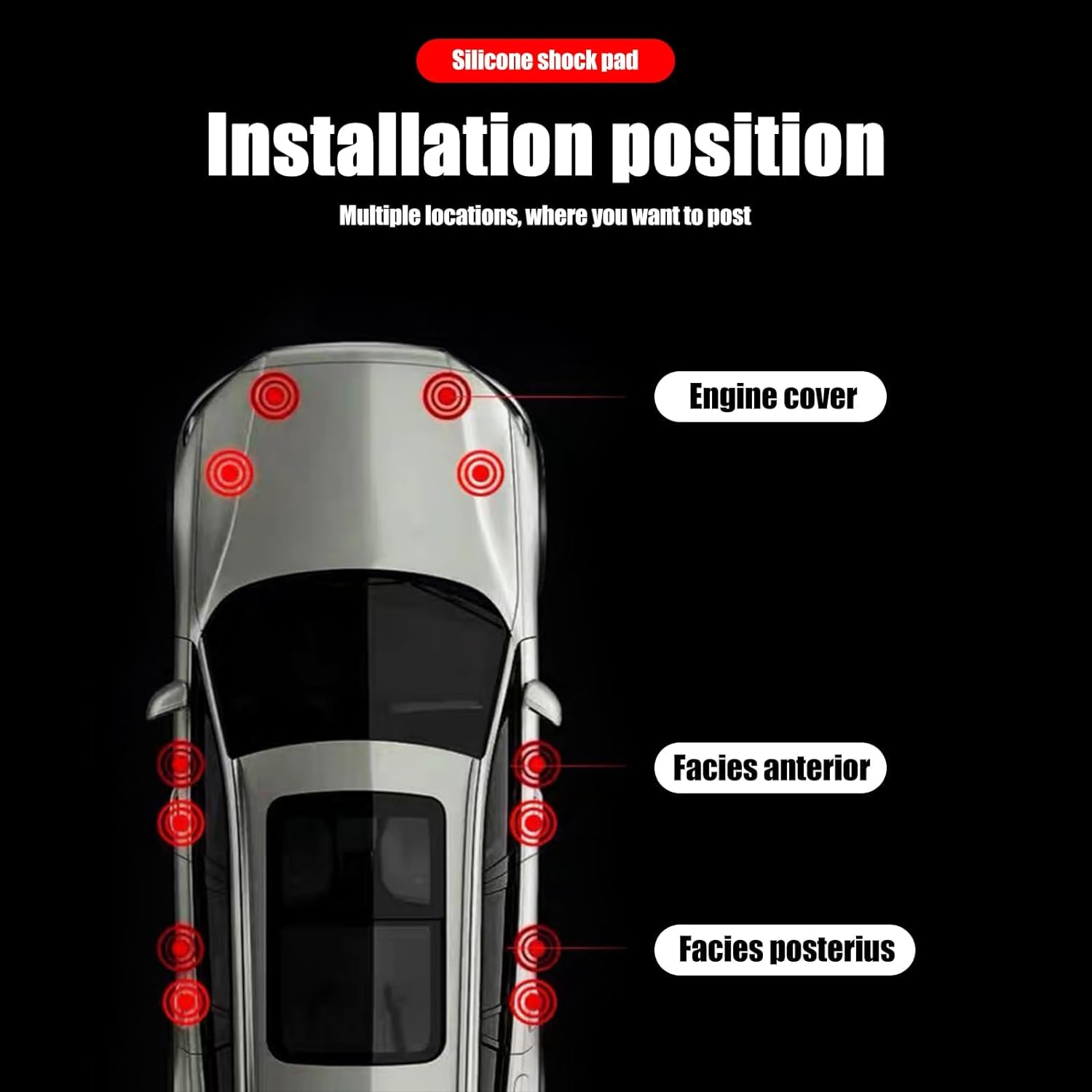 20 PCS Car Door Shock Absorbers, Soft Vehicle Soundproof Sticker Pads with Adhesive, Universal Waterproof Automobile Door Side Protectors for Car, Sedan, Truck, SUV (White) image number 3