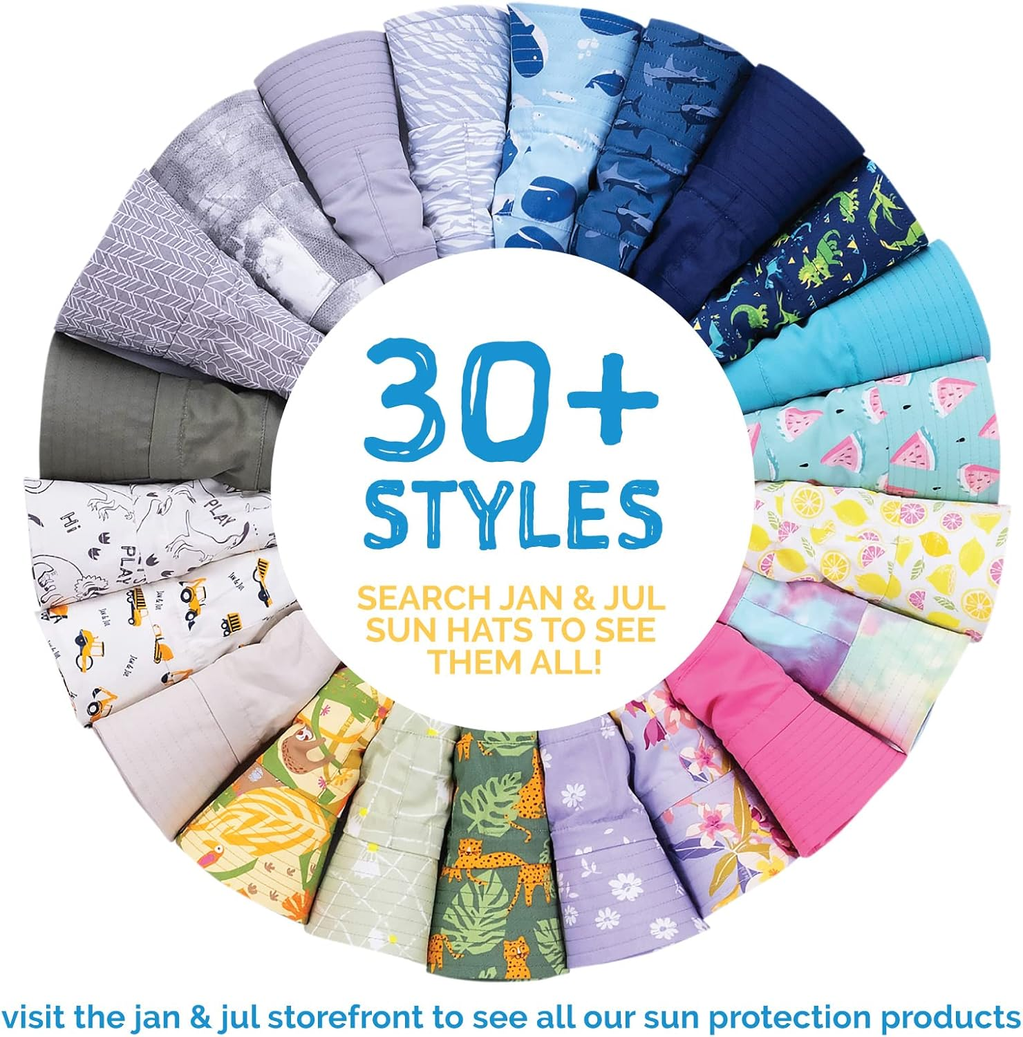 JAN & JUL Summer Adjustable Swim Sun-Hat image number 5