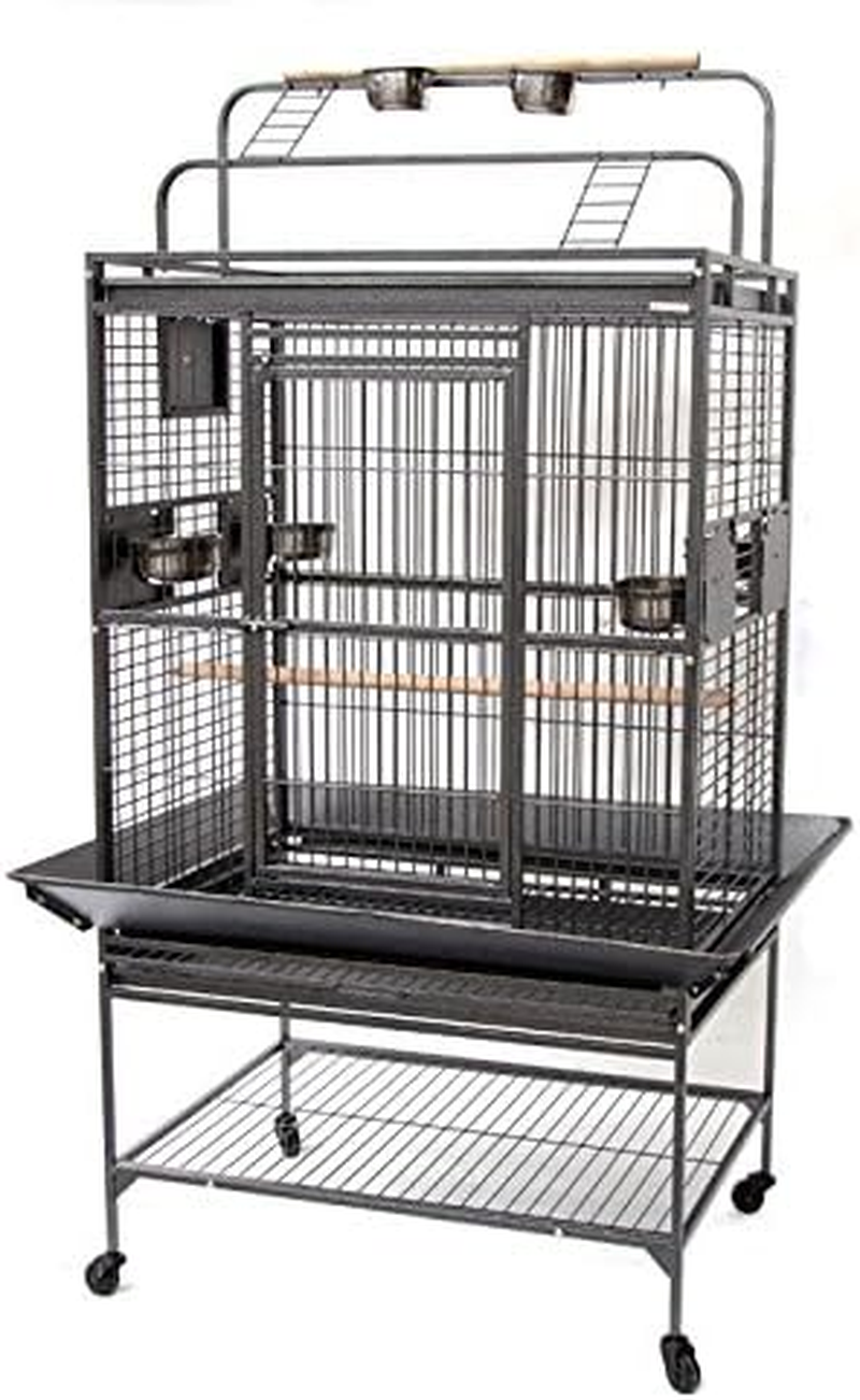 Flyline Grey Palace Play Top Bird Cage Parrot Aviary (Medium) image number 5