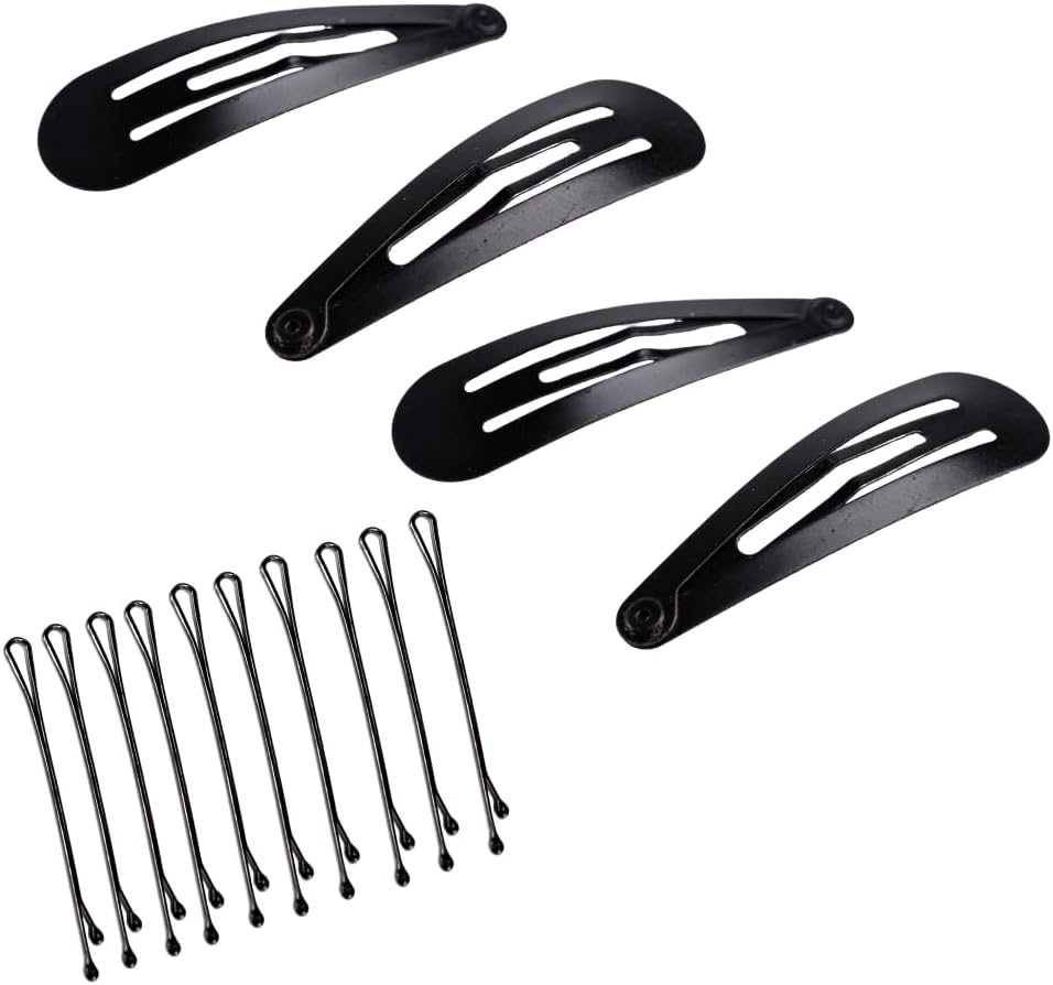 PARENCE. - Set of Hair Bobbles - Set of 4 Hair Clips + 10 Pins - Hair Accessories for Women and Girls - Non-Slip Clips - Discreet Hairstyle Clips - Ideal for Daily Life, Wedding, Sports image number 1