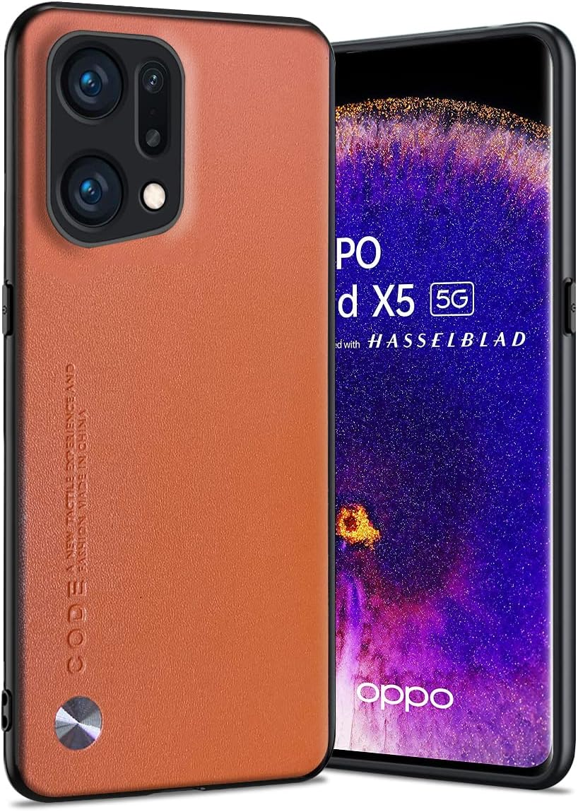 Puxssul for Oppo Find X5 Case, Soft TPU Faux Leather Case, Extremely Lightweight Ultralight Camera Protection Leather Case for Oppo Find X5 (White)