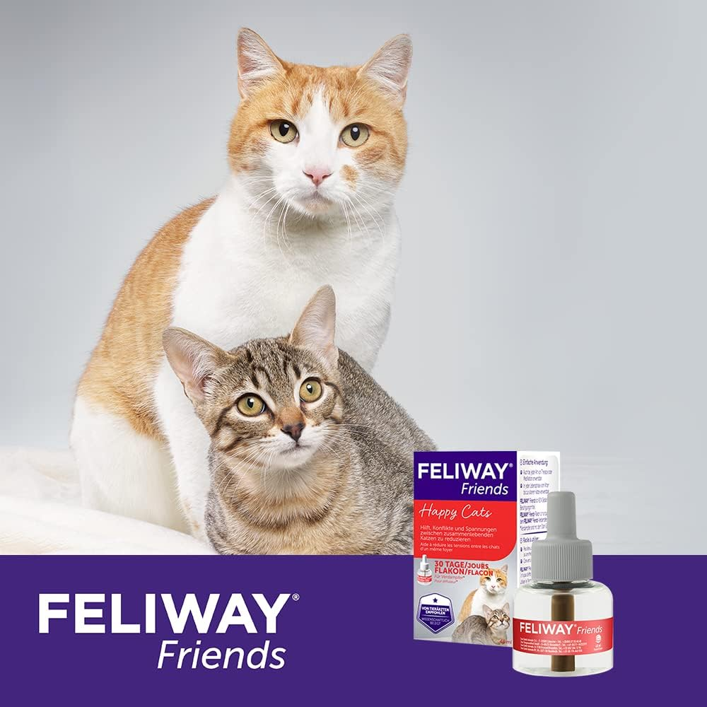 FELIWAY Friends 30 Day Refill for Pheromone Vaporizer, 48 Ml - Helps Reduce Signs of Stress in Cats and Kittens, Veterinarian-Recommended, Clinically Tested image number 4