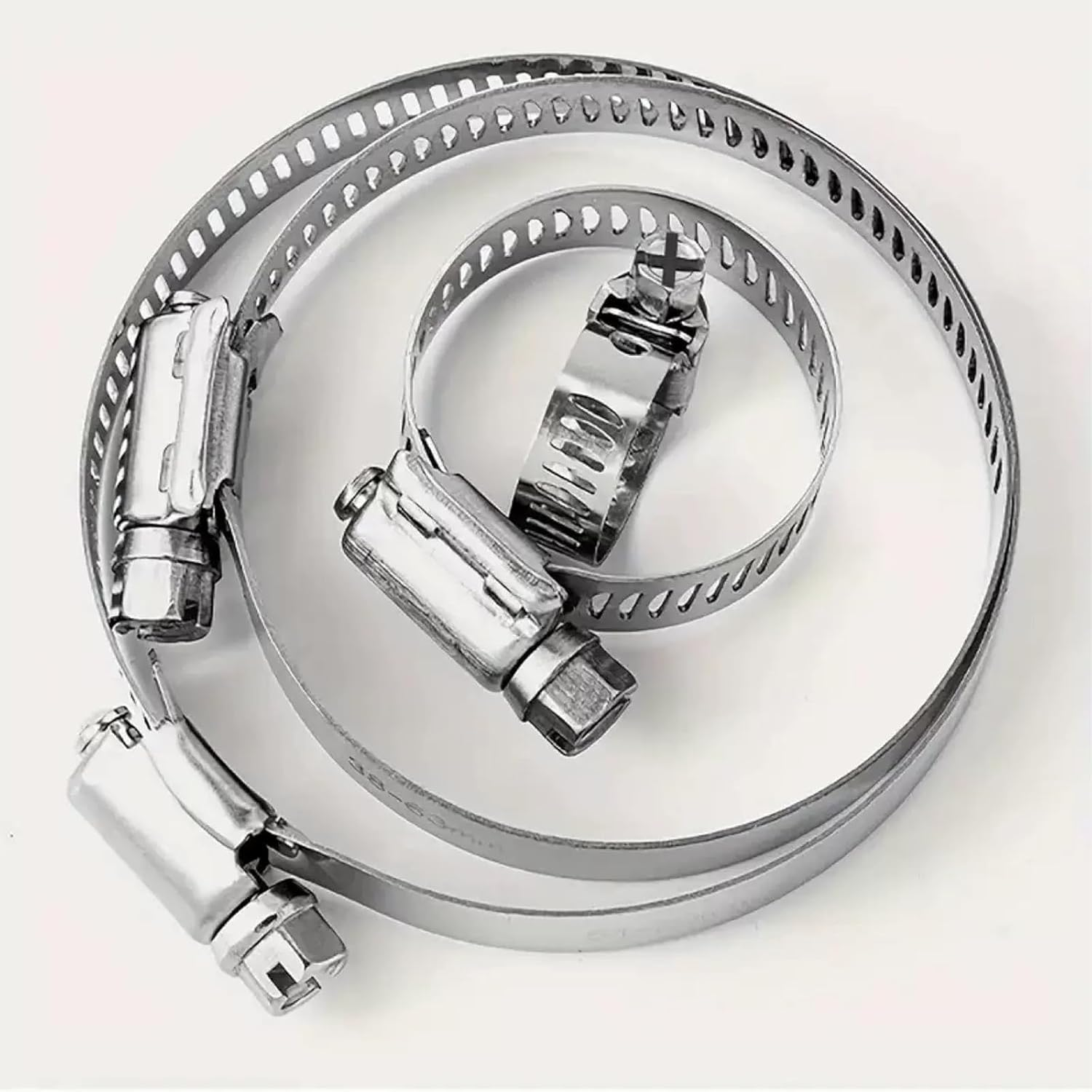 AEEGO 120-Piece Hose Clamp Combo Kit - Stainless Steel Hose Clamps 1/4''&ndash;1-1/2'' Worm Gear Clamps for Pipes, Fuel Lines, Water Pipes, Radiators, Garden Automotive and Mechanical Applications image number 2