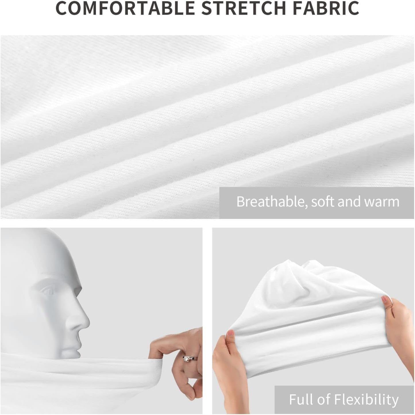 Edwal Australian Flag Map Print Slouchy Beanie Hat, Multifunction Beanie Hat Lightweight Beanie Sleep Hats for Women Men image number 5