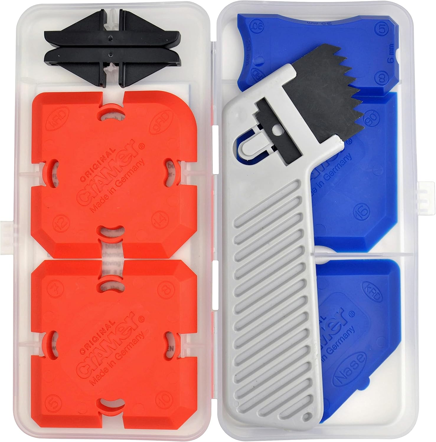 Cramer 40407DE Silicone Profiling Kit 7 &ndash; Professional Silicone Tool Kit with Sealant Finishing Tools and Caulk Removal Tools &ndash; German Instructions image number 2