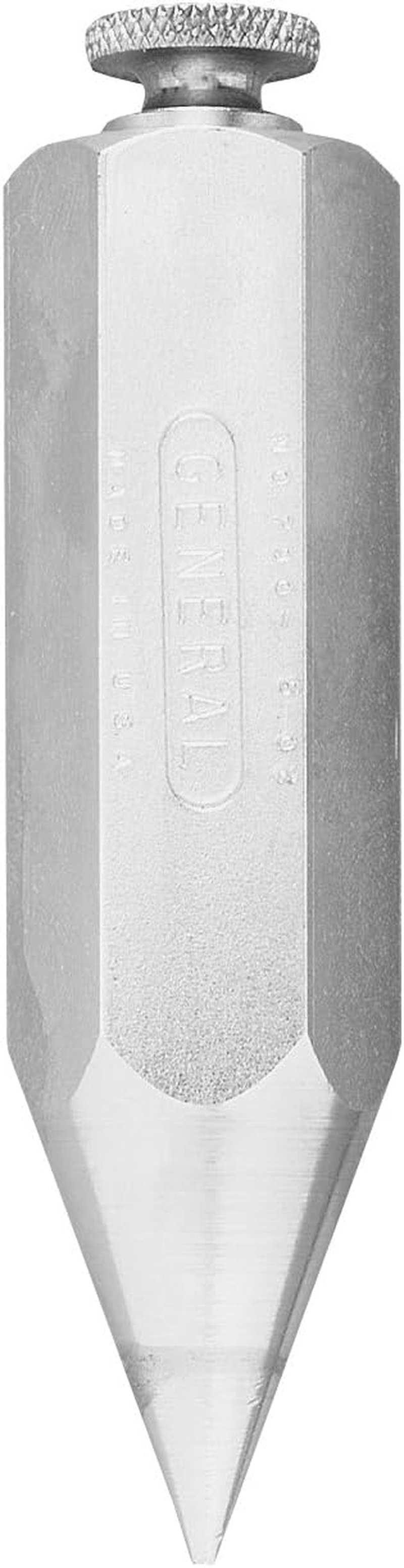 General Tools 790-12 Hexagon Steel Plumb Bob, 12 Ounce image number 1