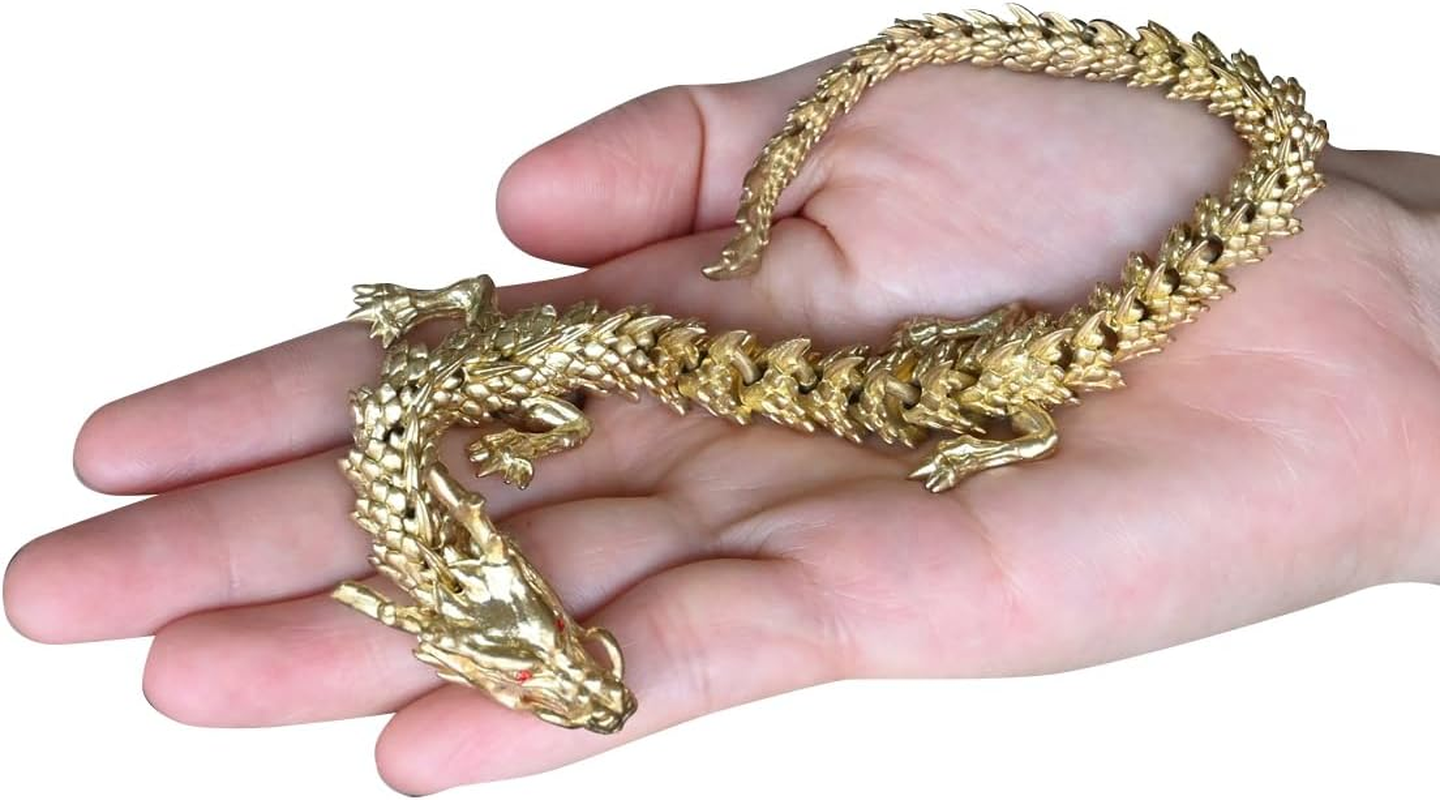 NHDT SW910 Movable Change Shape Dragon Statue. Chinese Brass Decor.Home Office Desk Decoration image number 5