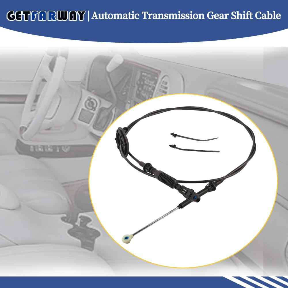 Getfarway Automatic Transmission Gear Shift Cable 15037353 Compatible with 1999-2000 Cadillac Escalade, 1995-1999 GMC Yukon, 1995-2000 for Chevy Silverado 1500/2500/3500, Replace 15037353 905-605 image number 4