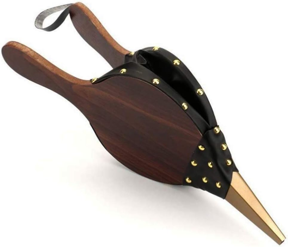 Fireplace Bellows/Fire Bellow - Wood Hand Air Leather Bellow Cooking Fan - Fire Tools for Outdoor Camping/Bbq Grill/Chimney/Fires Pit 15" X 6.7" image number 6