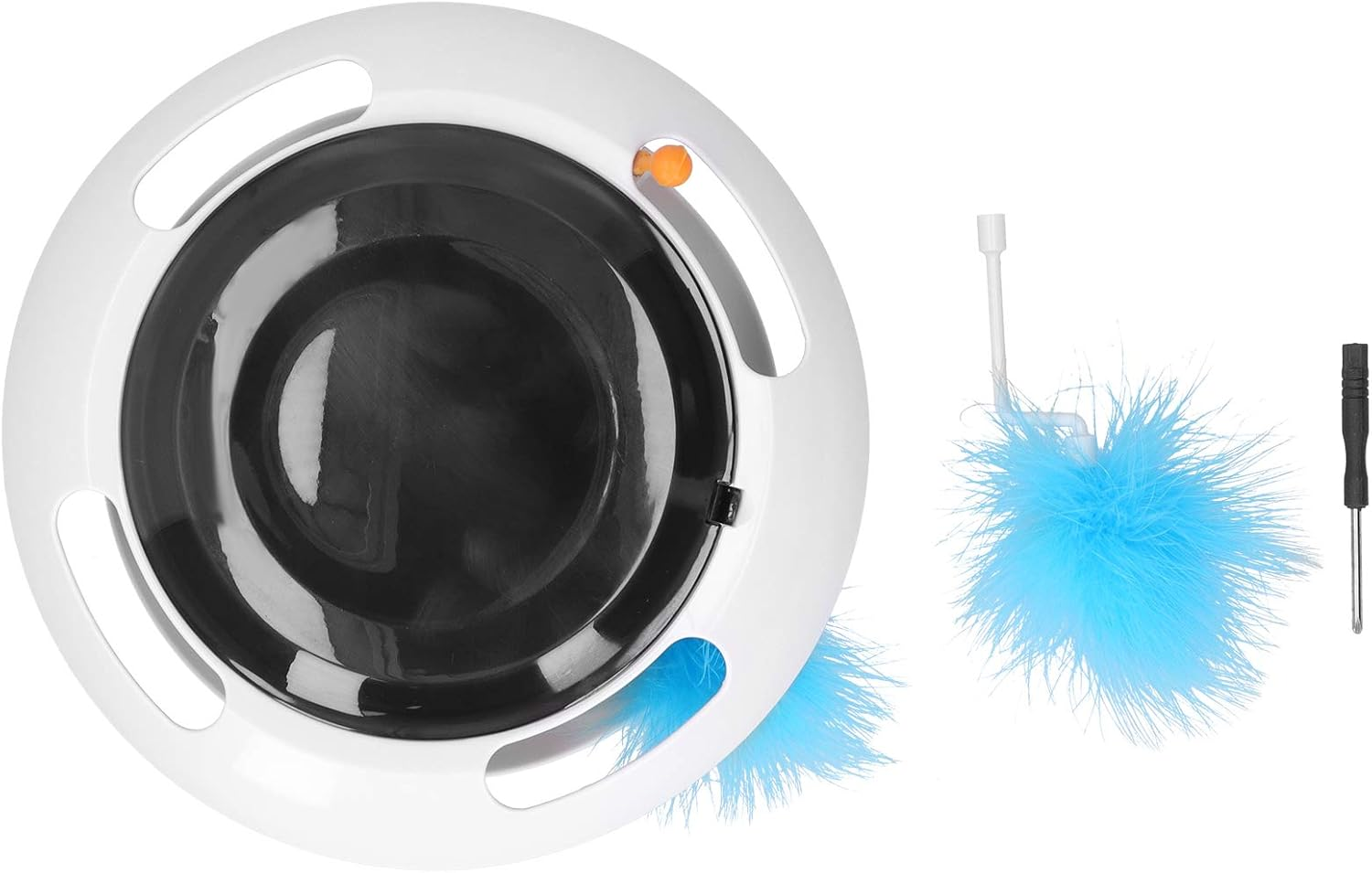Stable and Safe Interactive Electric Cat Toy,Feather Turntable Teaser for Engaging Indoor Play and Exercise Ideal for Busy Pet Owners image number 4
