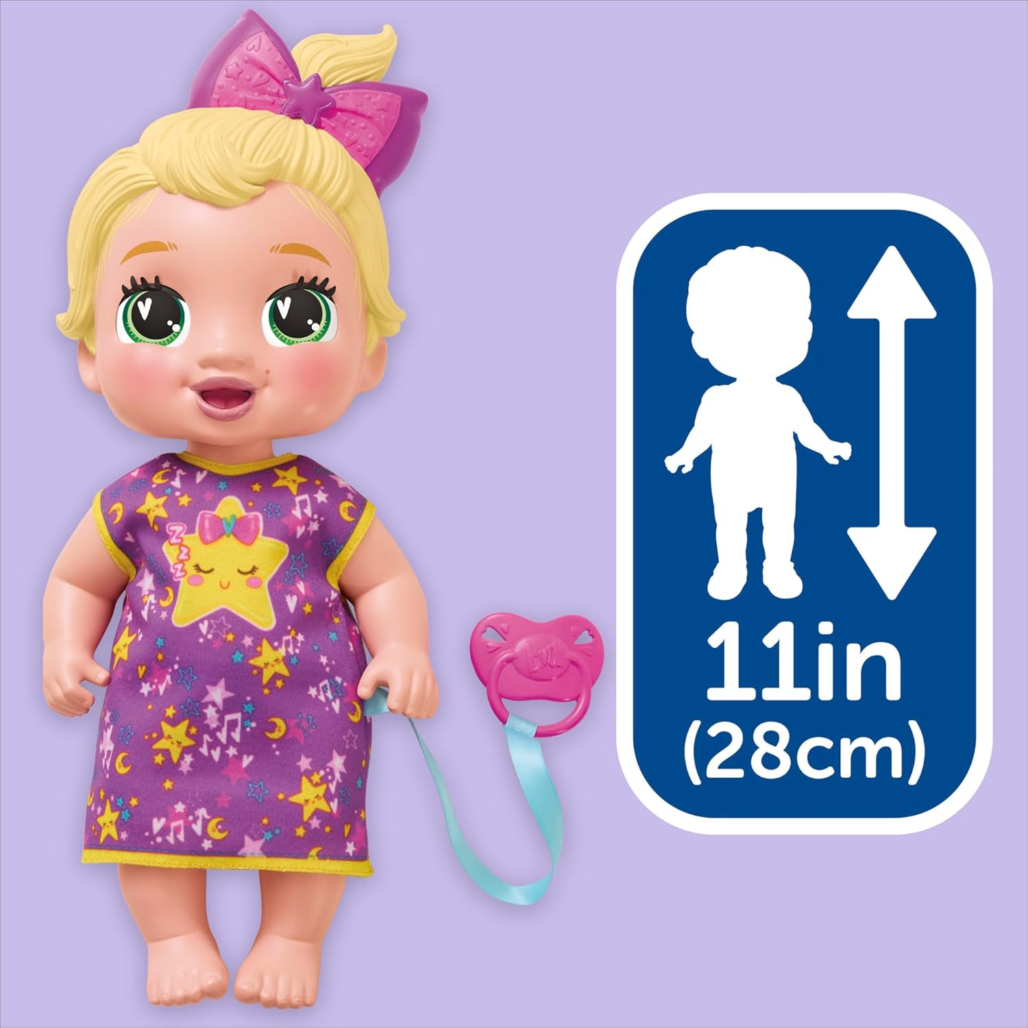 Baby Alive Lil Dreamer Lala Googoo Sleepy Baby Doll Set, Blonde Hair, Fun Sleepover Theme, Preschool Toys for Girls & Boys 3 Years & Up image number 5