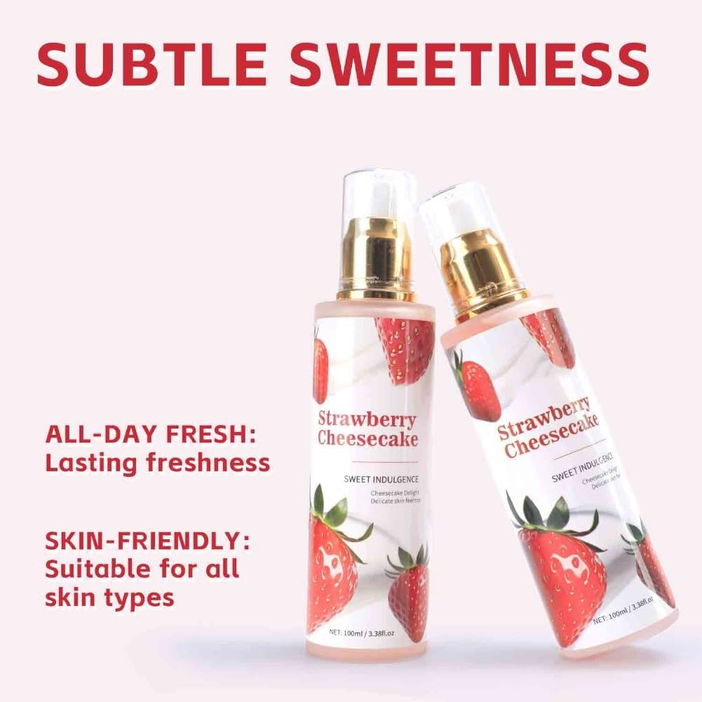 3PCS Strawberry Perfume Spray Refresh Natural Moisturizing Care Body Fragrance Strawberry Flavor Vitality Charm Perfume image number 2