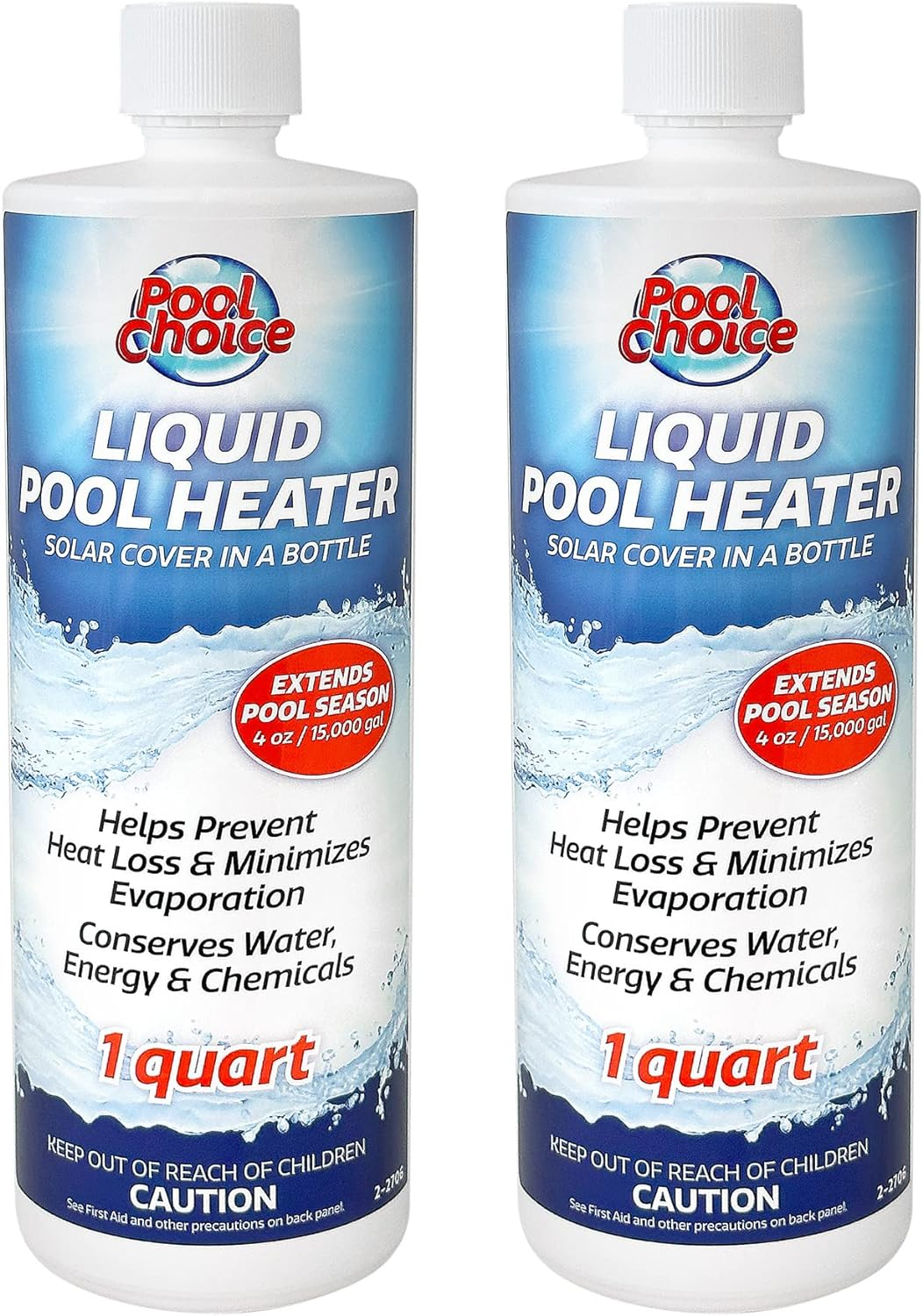 Spachoice 1-Quart 2-Pack Premium Liquid Pool Heater Solar Cover in a Bottle, Liquid Solar Blanket for Pool, Made in USA image number 3