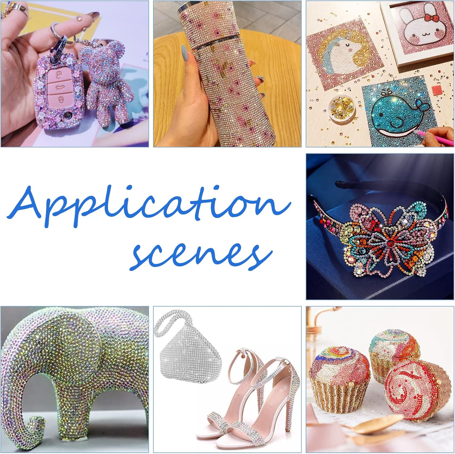 Pandahall 2400Pcs Flatback Crystal Rhinestones, 12 Color Bulk Jelly Rhinestones Bling Nail Crystals AB Color Rainbow Gems for Tumblers Clothes Shoes Makeup Nail Arts DIY Crafts, 3Mm/0.12 Inch image number 4