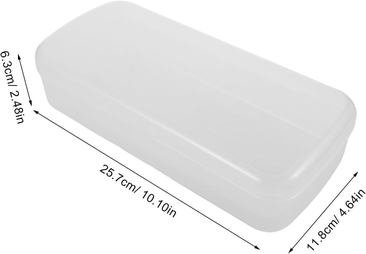 DECHOUS Nail Tool Cleaner Box: Dual-Layer Nail Tool Sterilizer Box with Detachable Insert Case - Manicure Transparent Case for Beauty Salons Organizing Cleaning image number 4