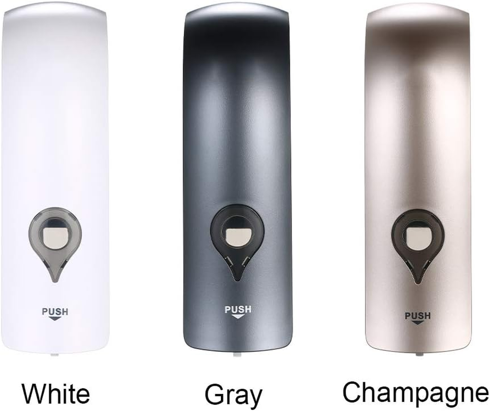 Lancoon Soap Dispenser Wall Mounted Single Head Dispenser, Gray Color Suitable for Family Bathroom Kitchen Hotel Commercial Place, Space Saving and ABS Durable 300Ml/10.56Fl.Oz - White image number 7