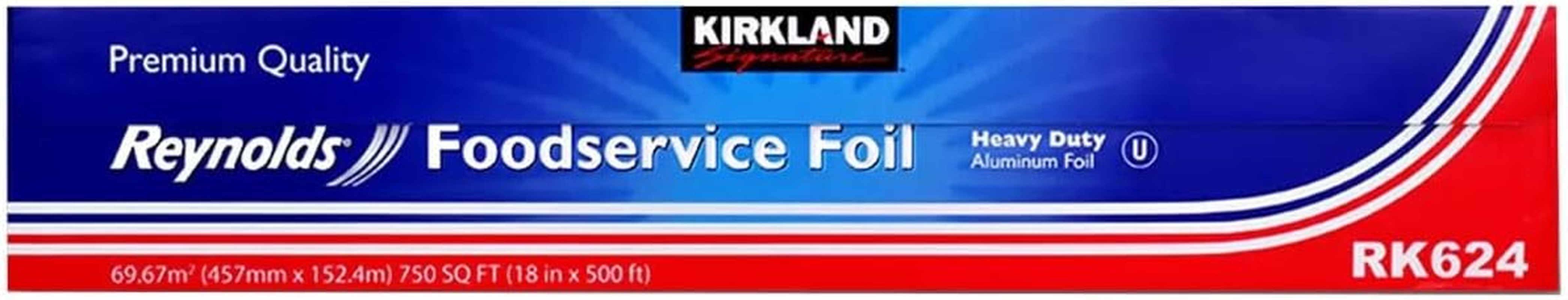 Kirkland Signature Reynolds Heavy Duty Foodservice Aluminium Foil Roll 45Cm X 150M
