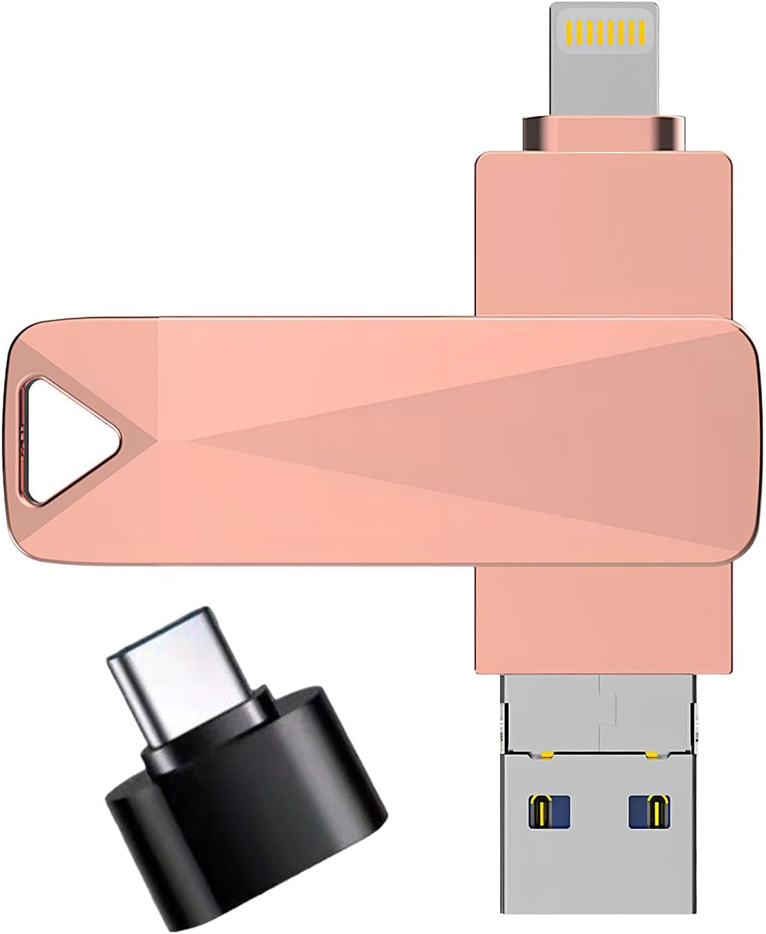 USB Drive, 4-In-1 High-Speed USB Stick, 1Tb USB Flash Drive for Backup, USB Flash Drive Suitable for Iphone, Ipad, Android, Pc and More Devices (Pink) image number 5