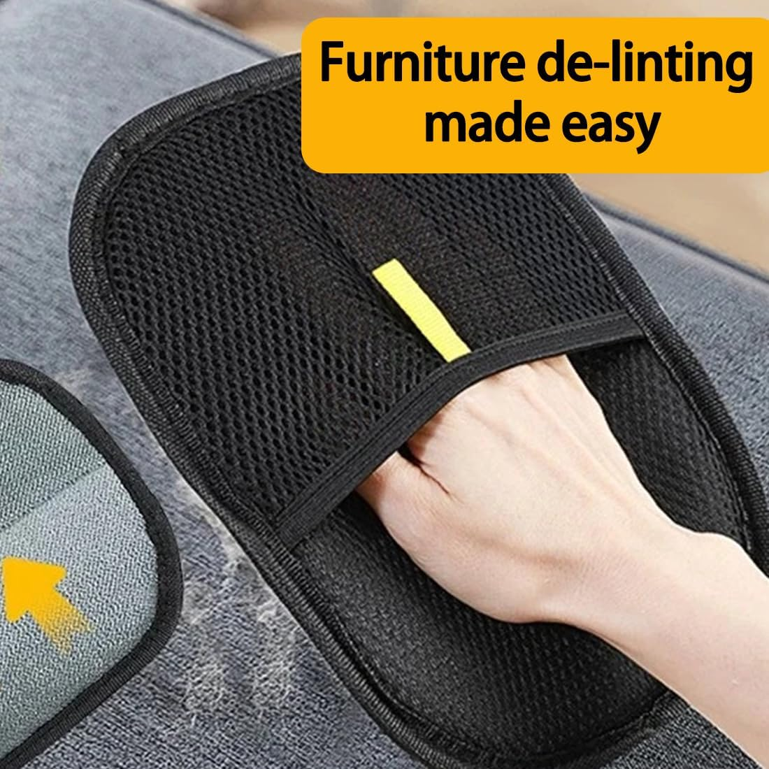 JYNVO 2 Pack Universal Pet Hair Removal Gloves for Cats and Dogs, New Improved High Efficiency Pet Hair Care Gloves, Cat Hair Removal Gloves image number 4