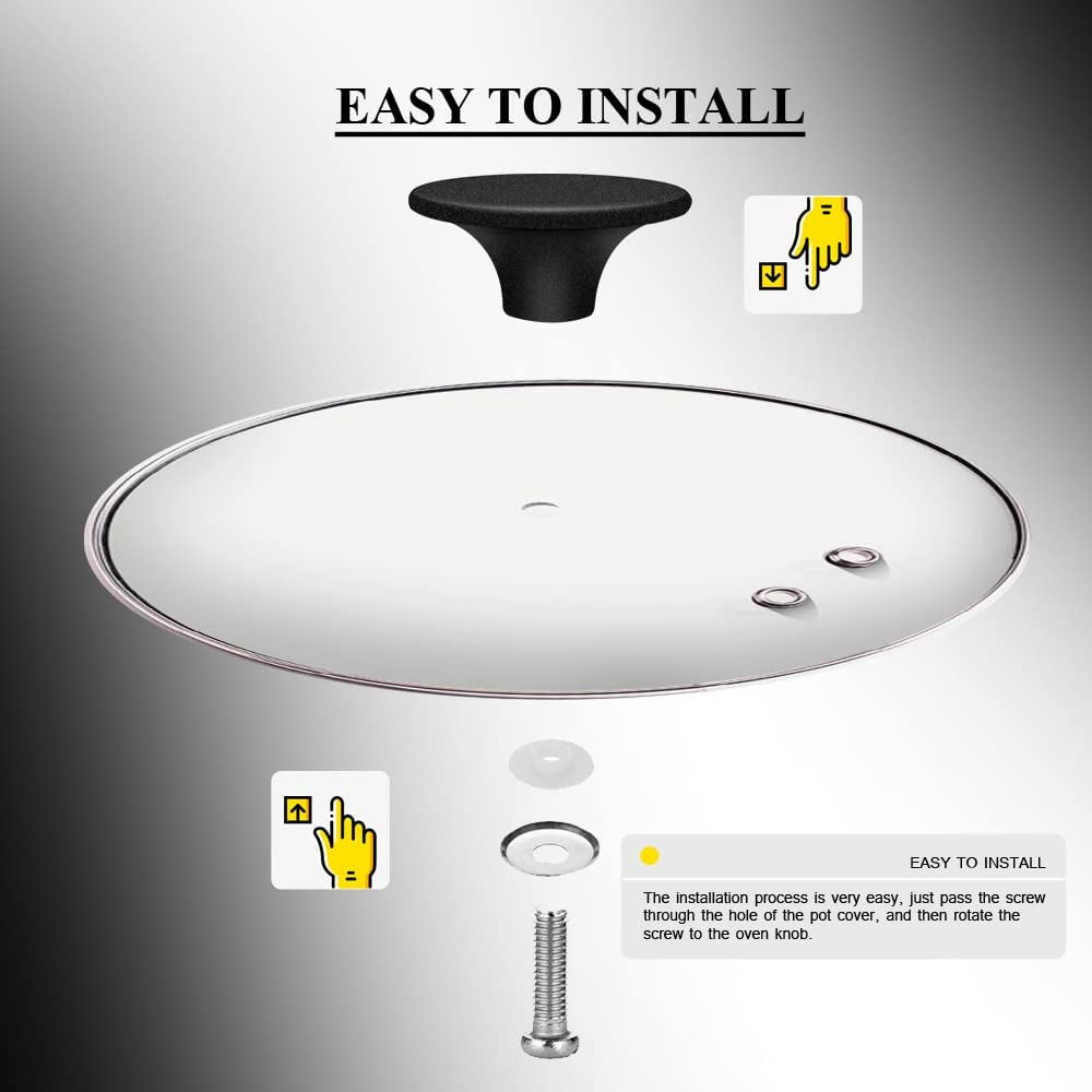 Dutch Oven Knob Pan Lid Handle Replacement Knob for Le Creuset, Lodge, Aldi and Other Enameled Cast Iron Dutch Oven image number 1