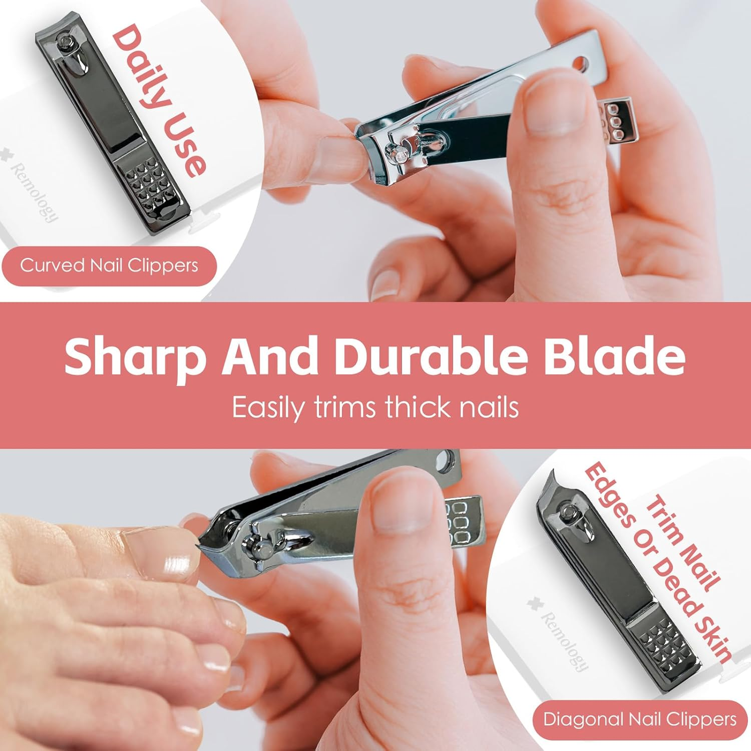 10-Piece Professional Manicure Set with PU Leather Case, Facial Care and Nail Care Tools