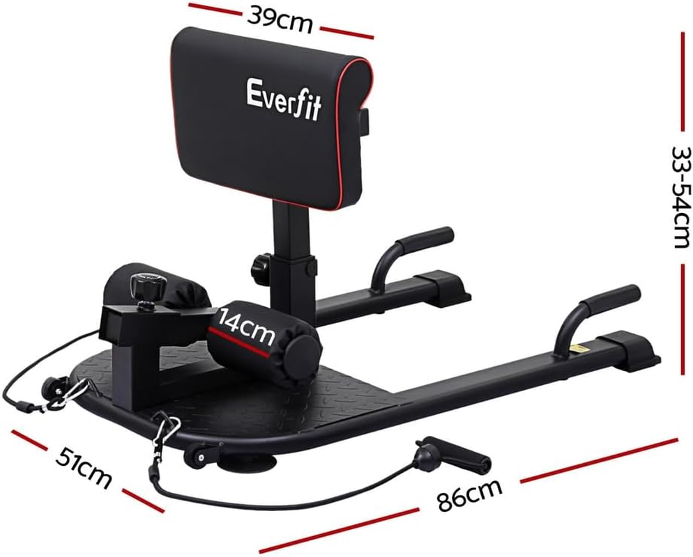 Everfit Deep Sissy Squat Weight Bench Adjustable Leg Extension Strength Training image number 1